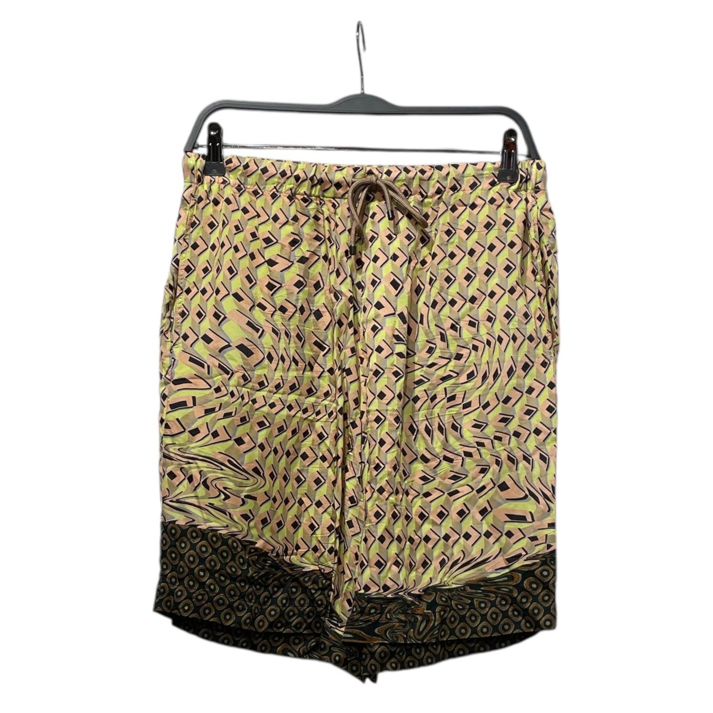 DRIES VAN NOTEN/Shorts/48/Rayon/YEL/All Over Print/ view 1