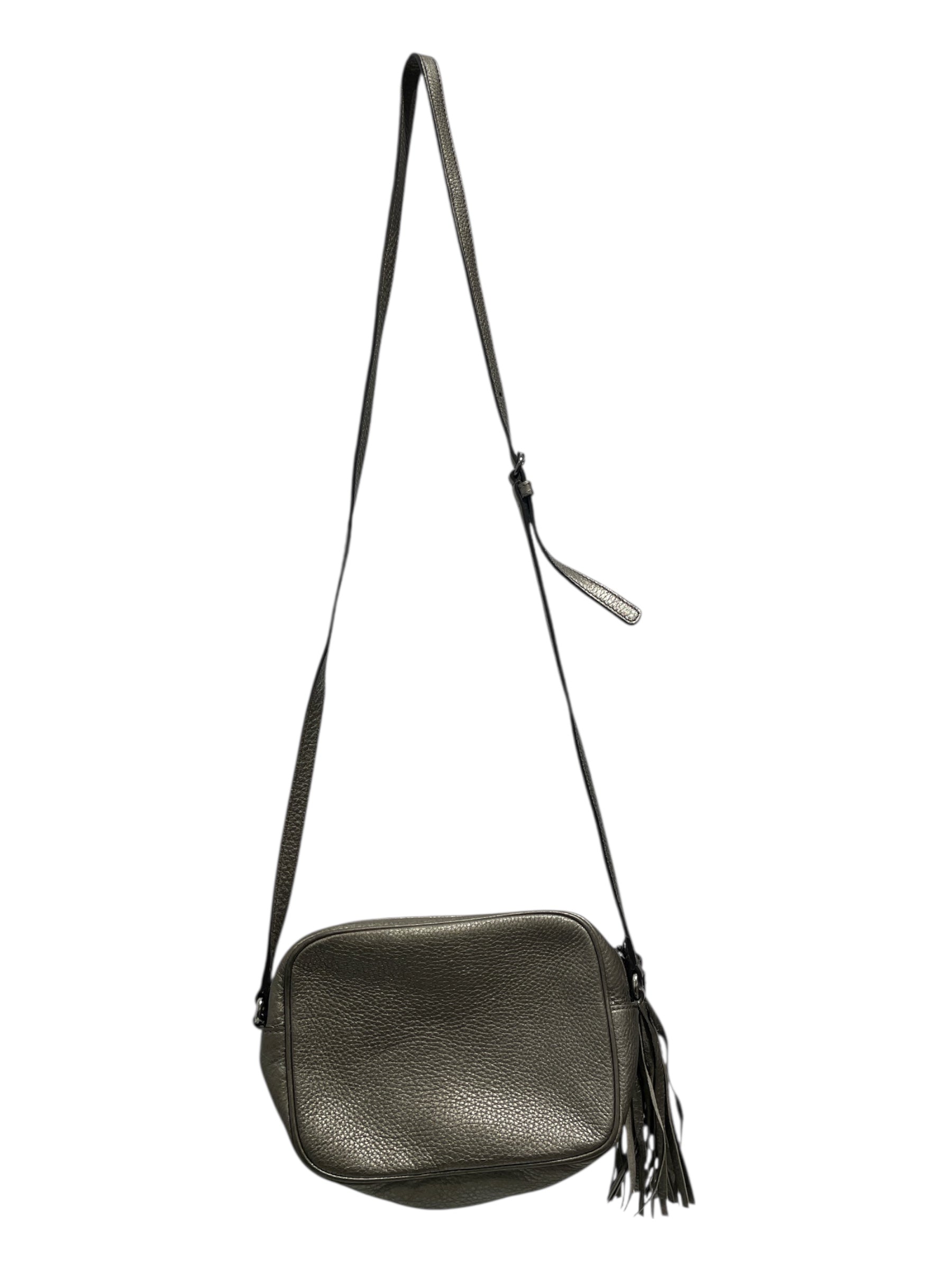 GUCCI/Cross Body Bag/Leather/GRY/small soho disco bag view 2