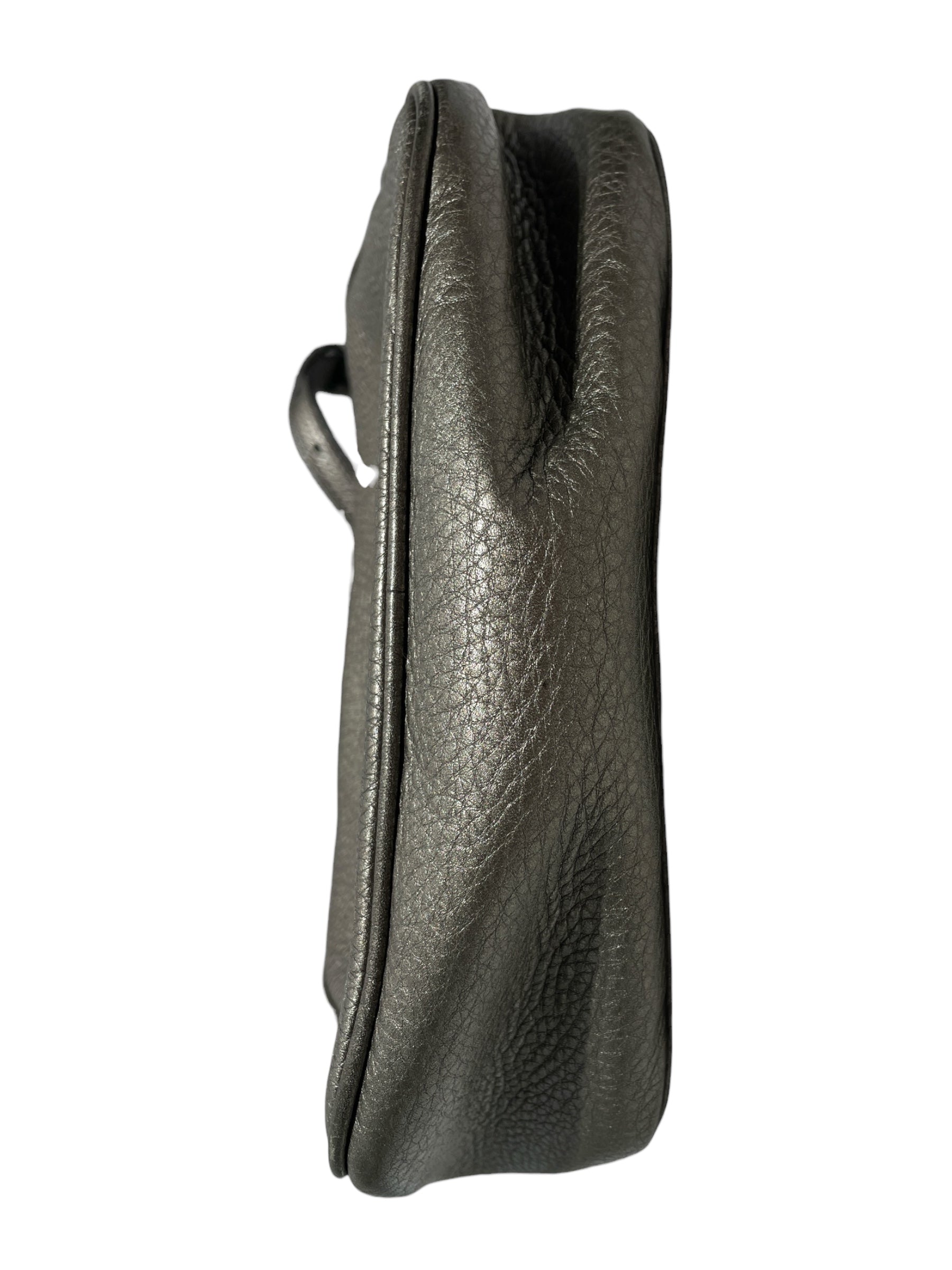 GUCCI/Cross Body Bag/Leather/GRY/small soho disco bag view 3