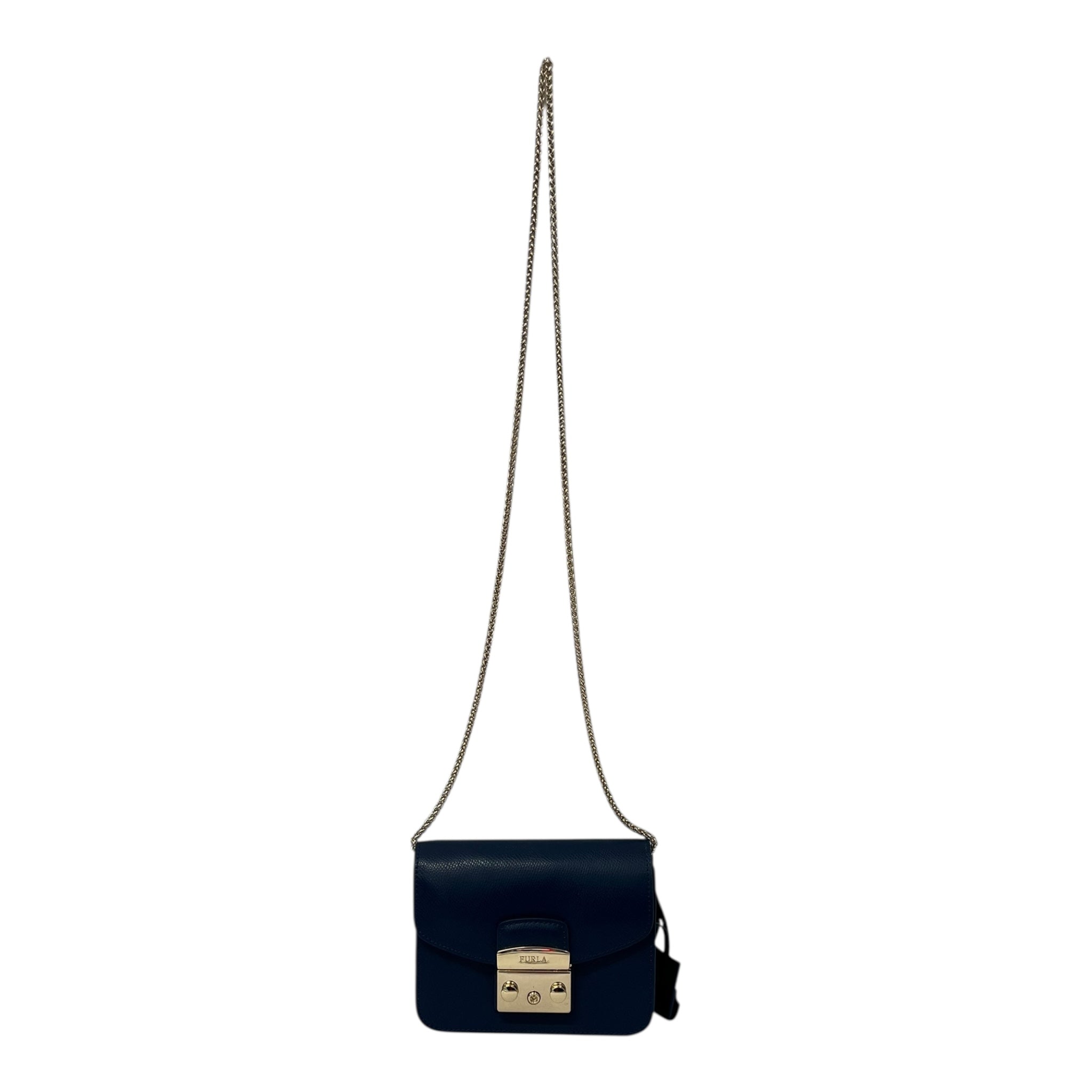 FURLA/Cross Body Bag/Leather/BLU/GOLD CLOSURE view 1