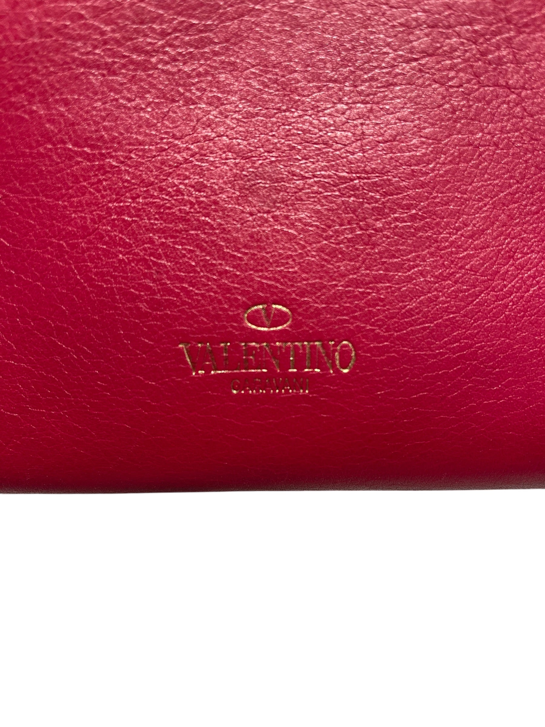 VALENTINO/Cross Body Bag/Leather/PNK/Rockstud Top handle Bag view 5