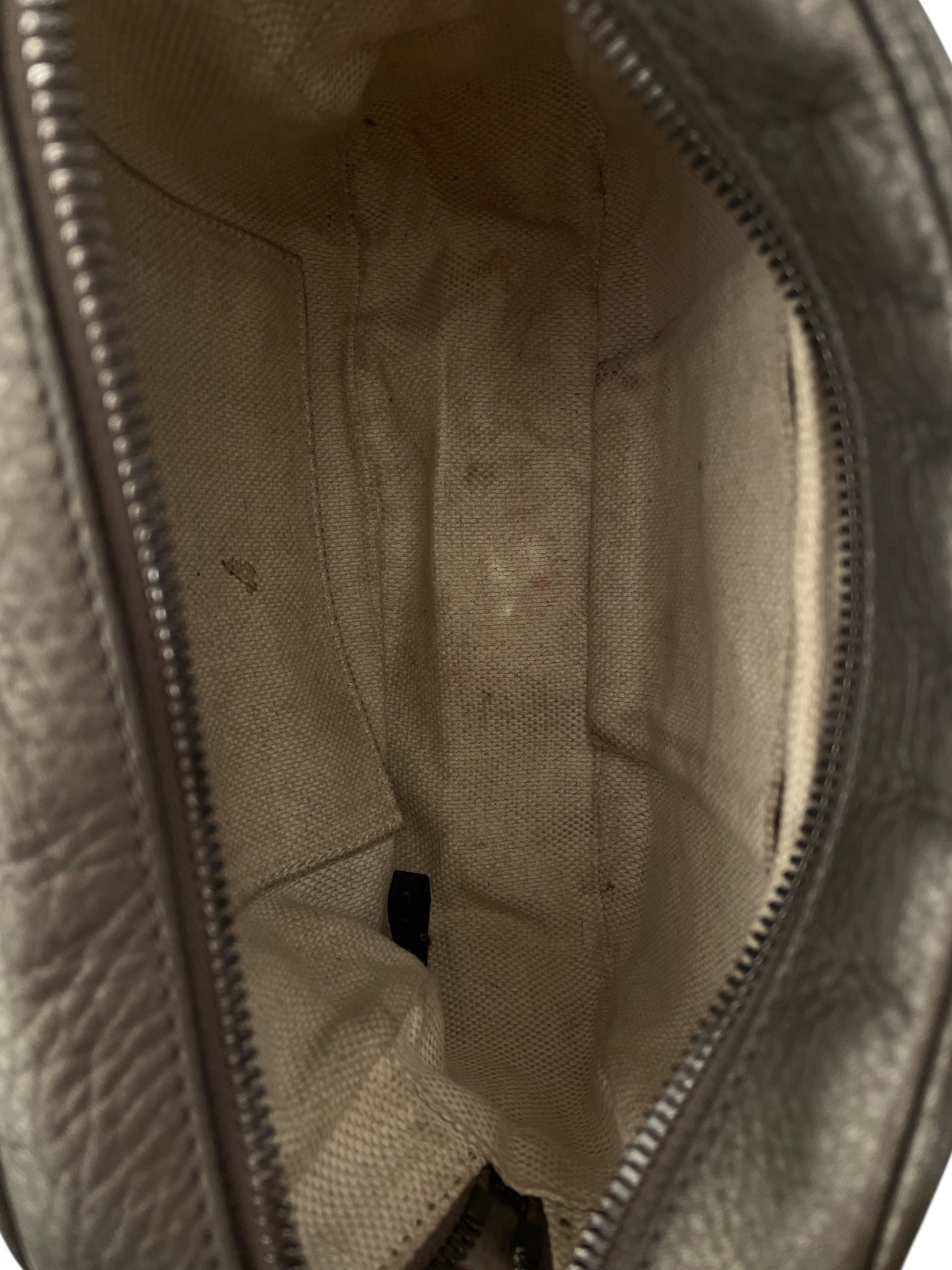 GUCCI/Cross Body Bag/Leather/GRY/small soho disco bag view 5