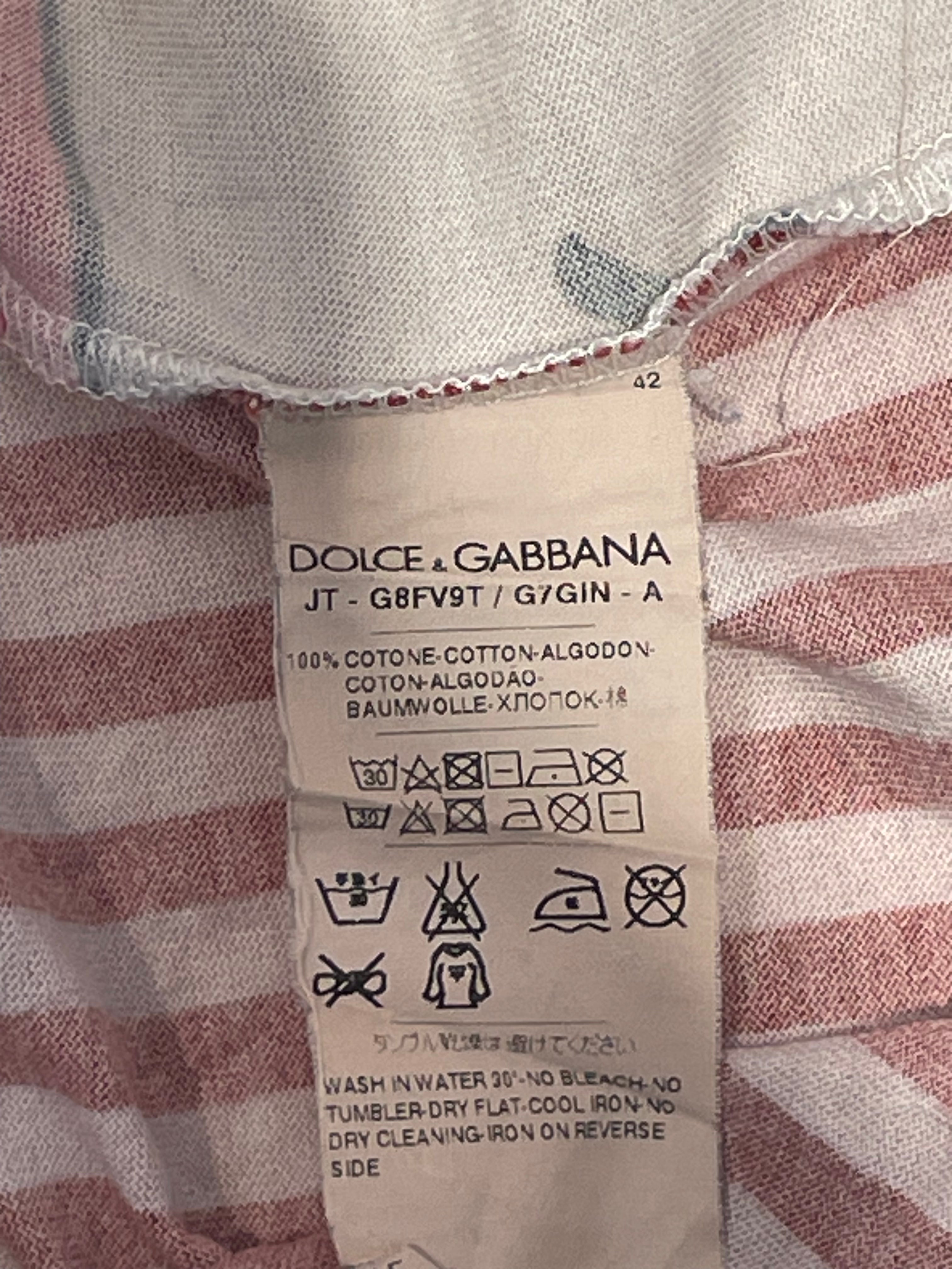 DOLCE&GABBANA/T-Shirt/56/Cotton/RED/ view 4