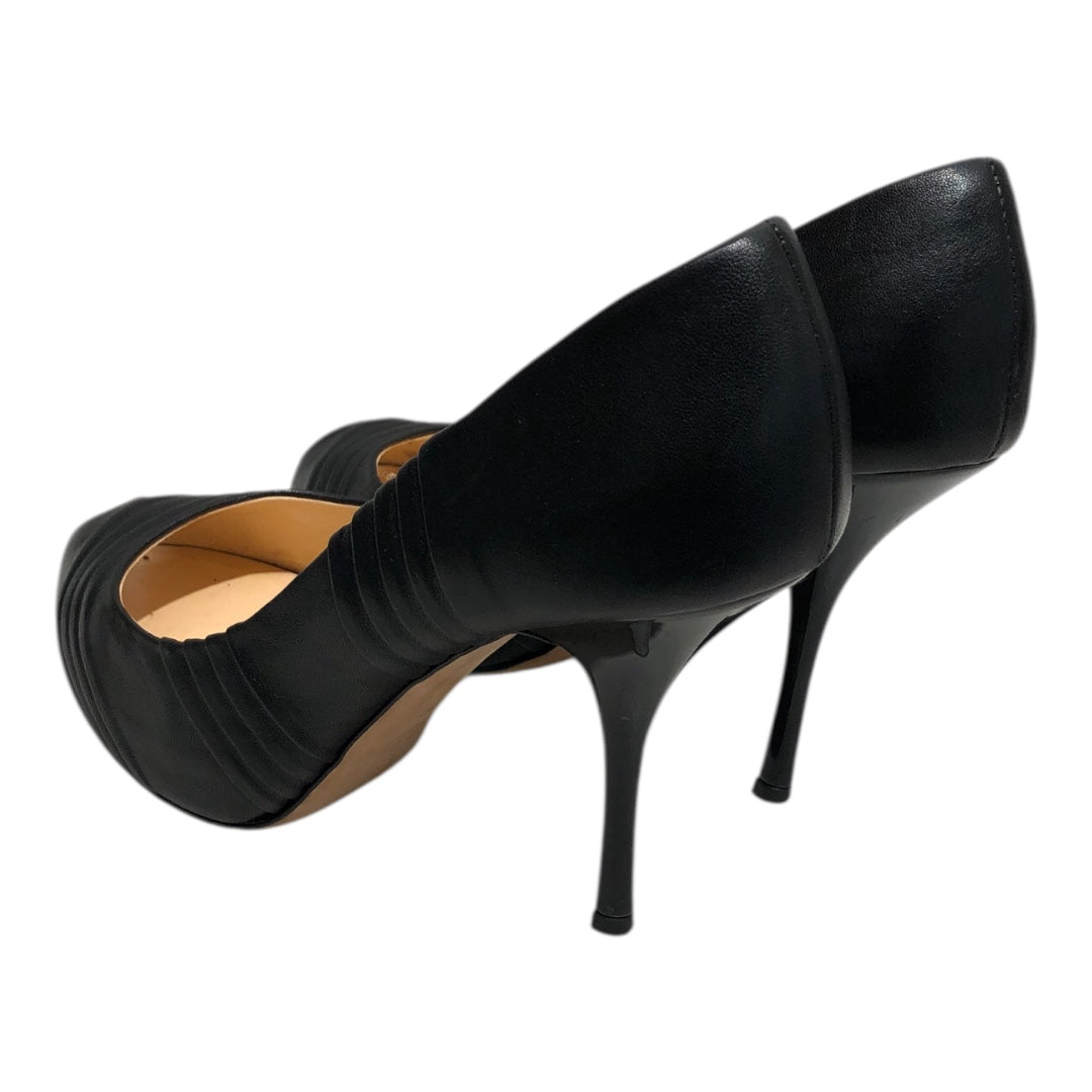 GIUSEPPE ZANOTTI DESIGN/Heels/EU 39/BLK/layered leather view 2