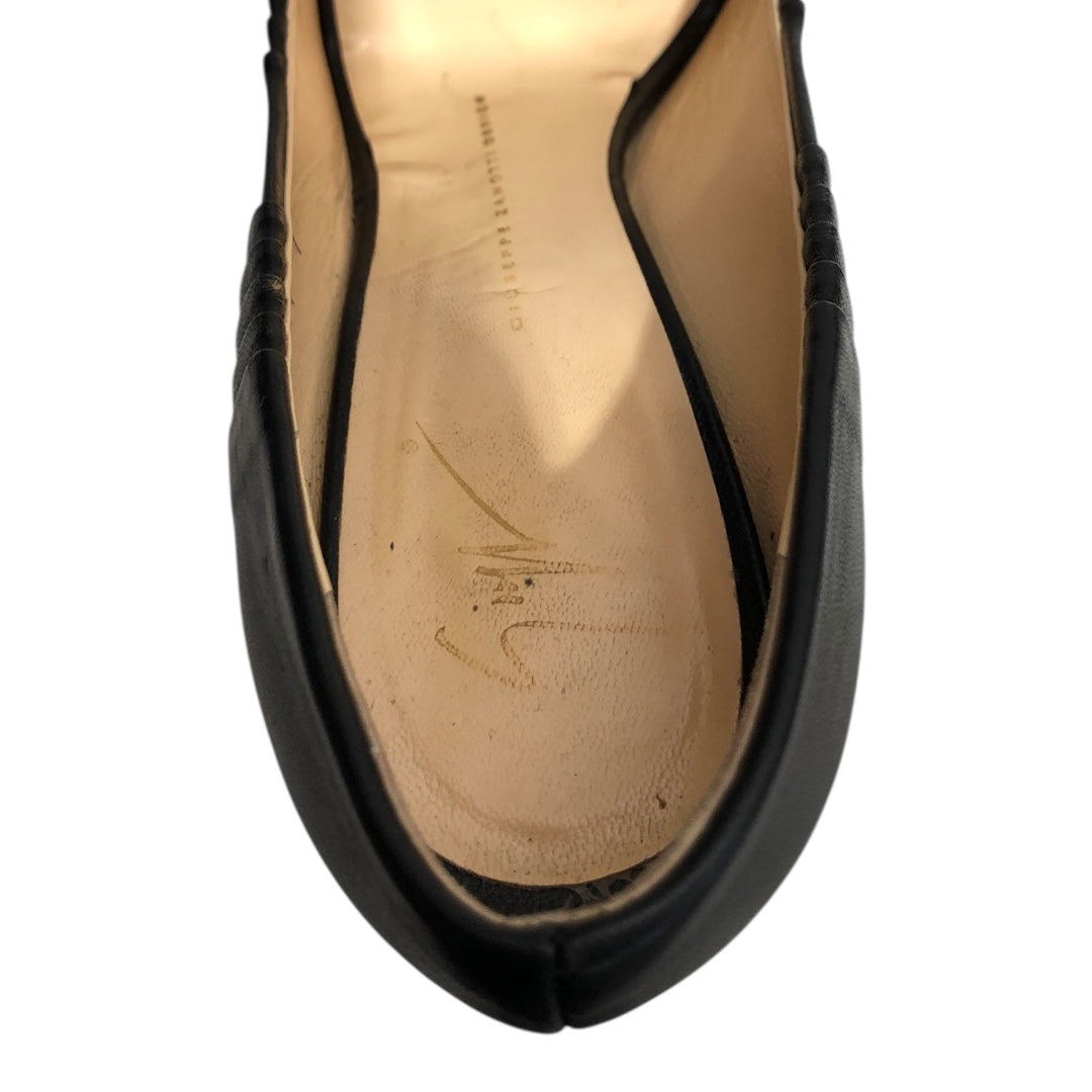 GIUSEPPE ZANOTTI DESIGN/Heels/EU 39/BLK/layered leather view 3