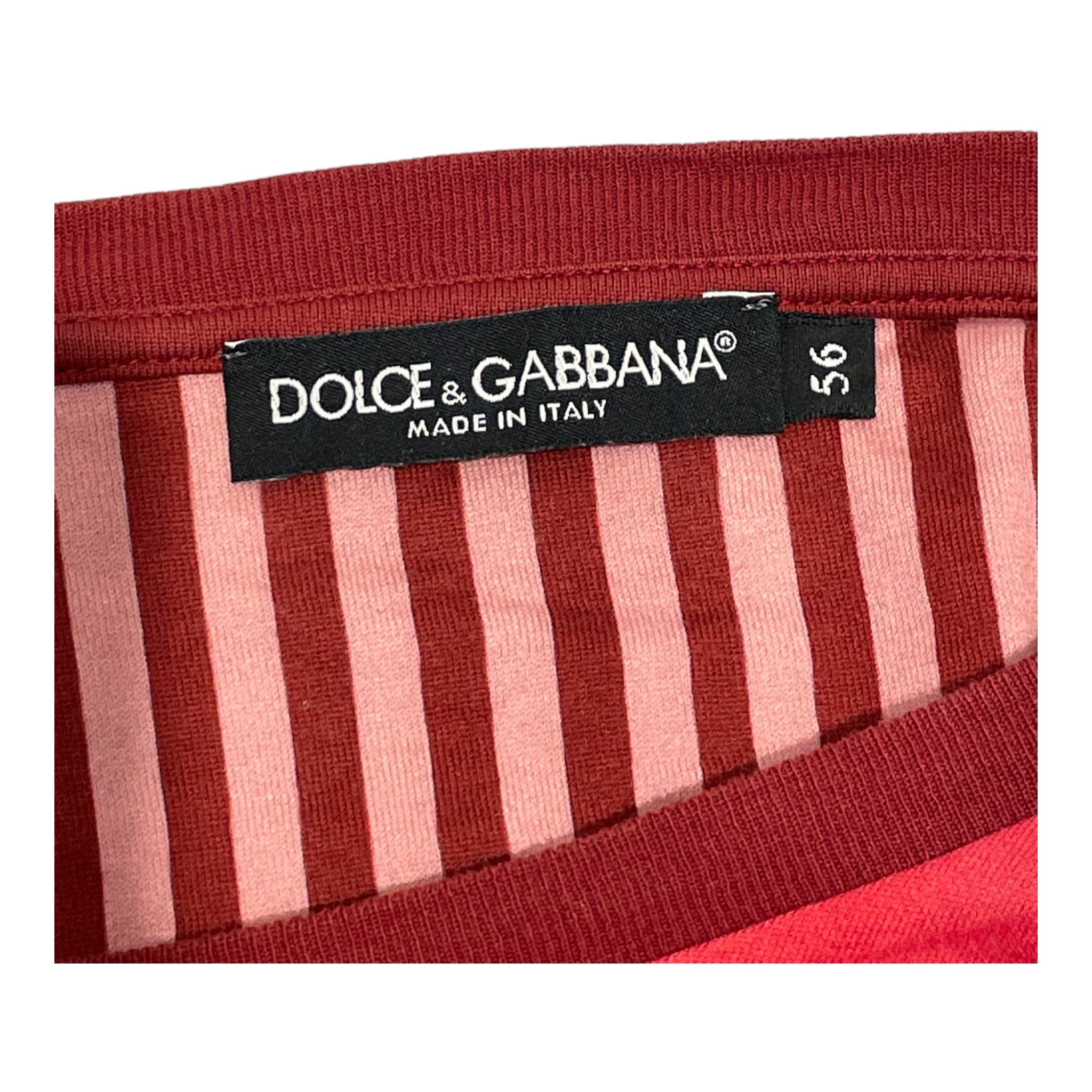 DOLCE&GABBANA/T-Shirt/56/Cotton/RED/ view 3