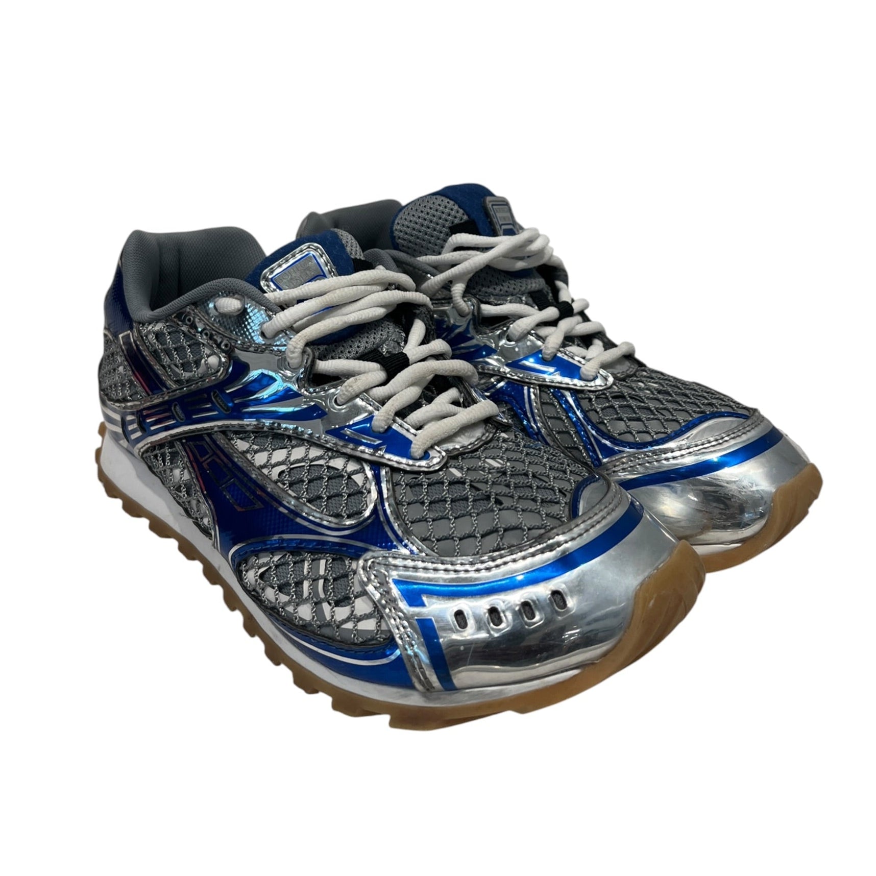 BOTTEGA VENETA/Low-Sneakers/EU 38/Leather/SLV/BOTTEGAORBIT view 1