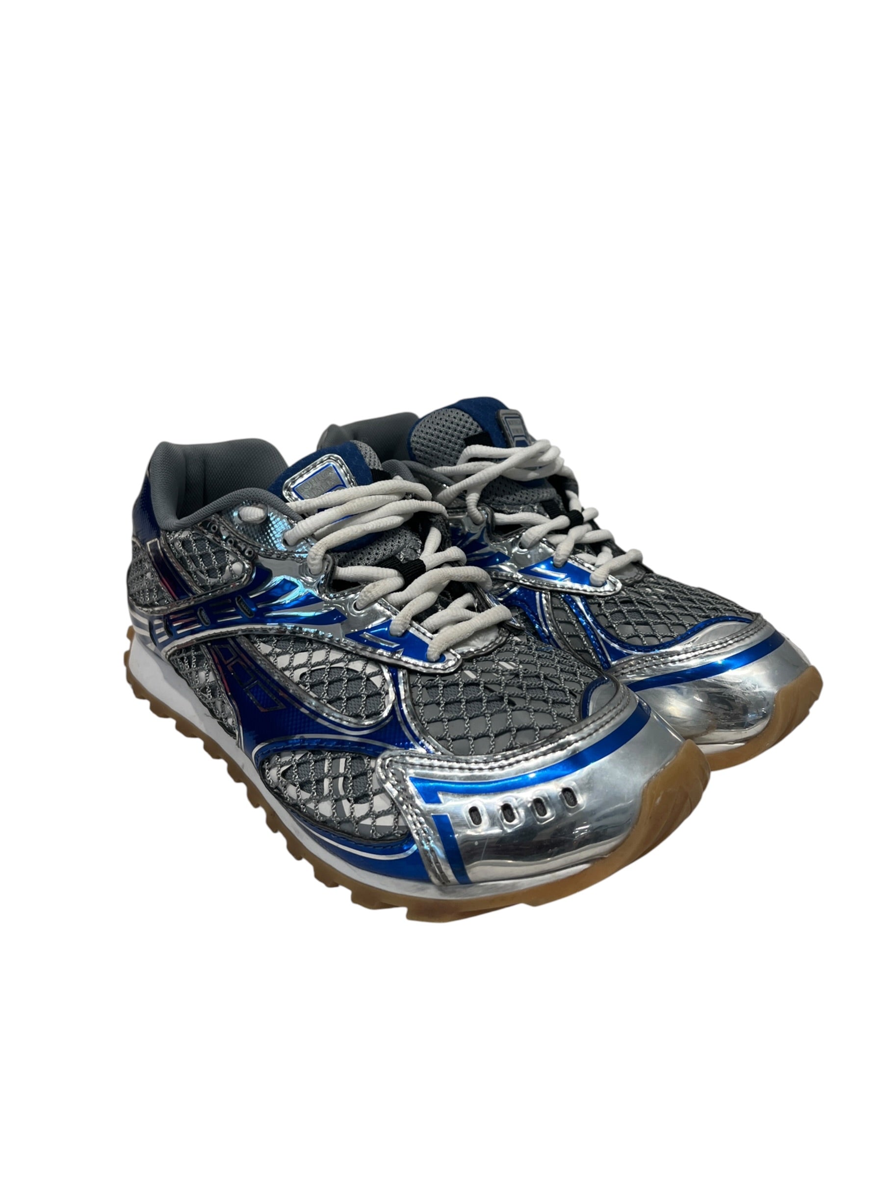 BOTTEGA VENETA/Low-Sneakers/EU 38/Leather/SLV/BOTTEGAORBIT view 1
