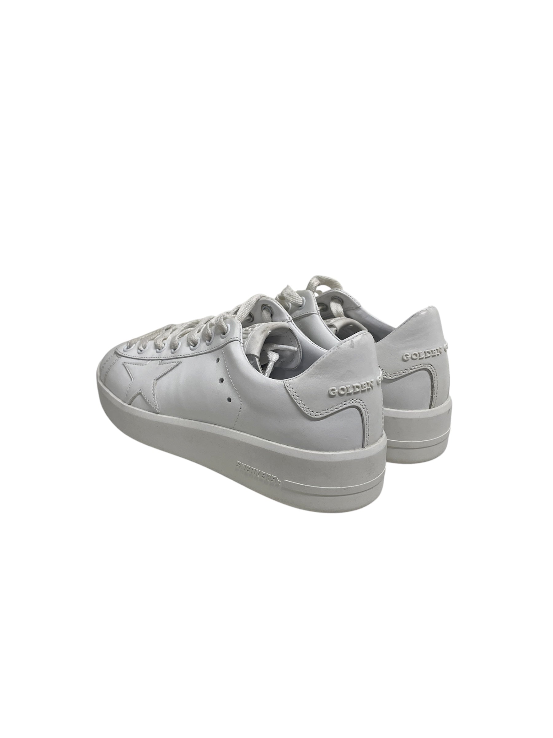 GOLDEN GOOSE/Low-Sneakers/US 5/Leather/WHT/ALL WHT/ WHT STAR view 2