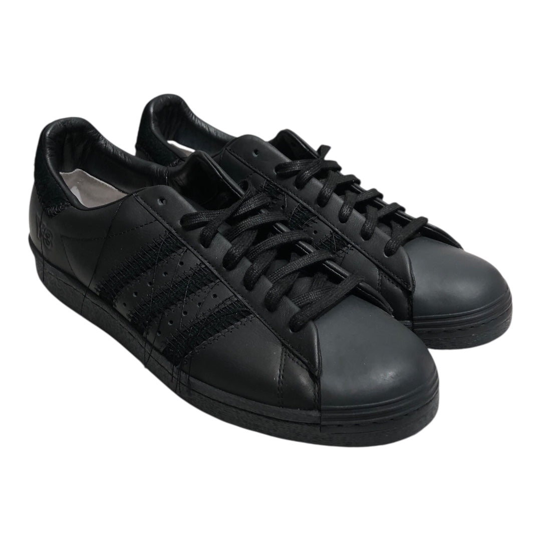 Y-3/Low-Sneakers/US 10.5/Leather/BLK/Superstar w Strings view 1