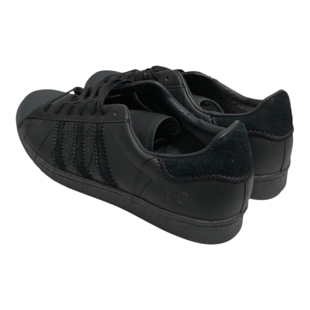 Y-3/Low-Sneakers/US 10.5/Leather/BLK/Superstar w Strings view 2