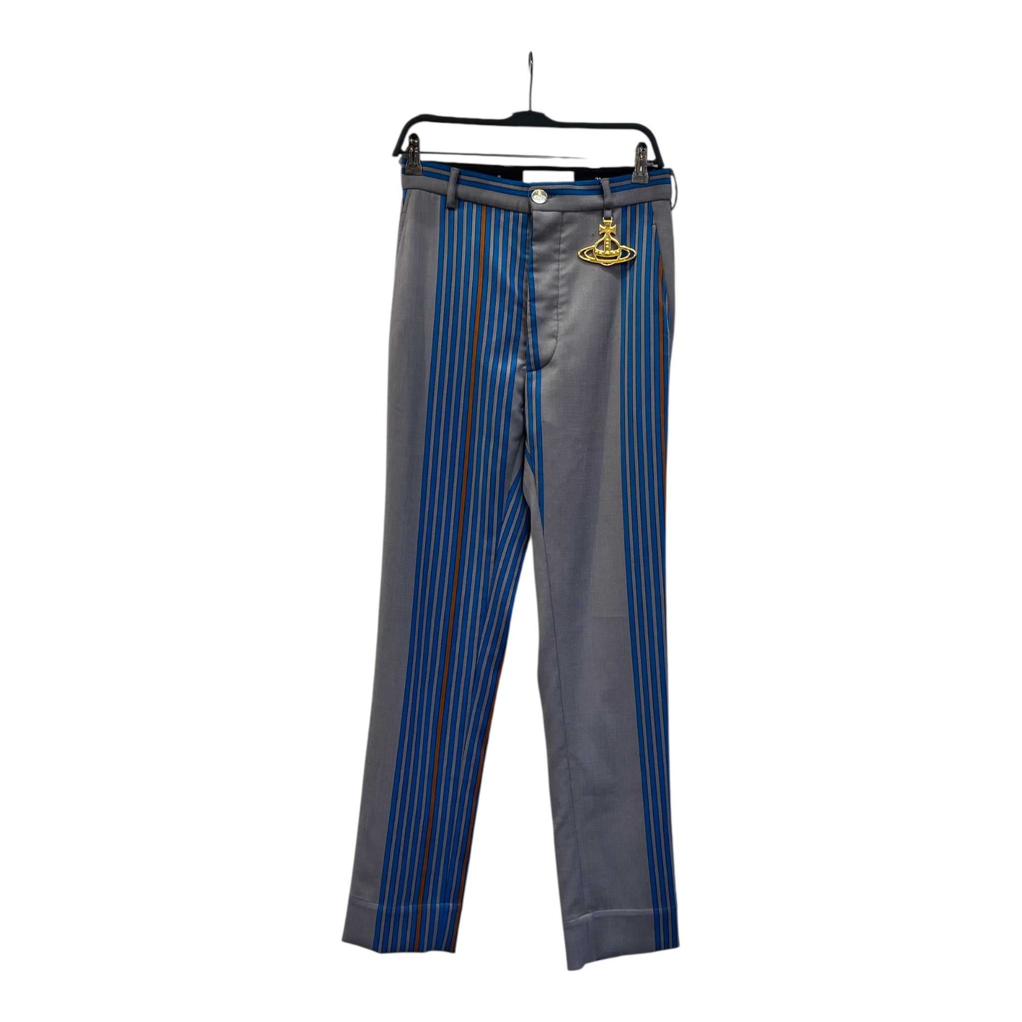 Vivienne Westwood/Straight Pants/40/Cotton/MLT/Stripe/CRUISE TROUSERS, HARDWARE view 2