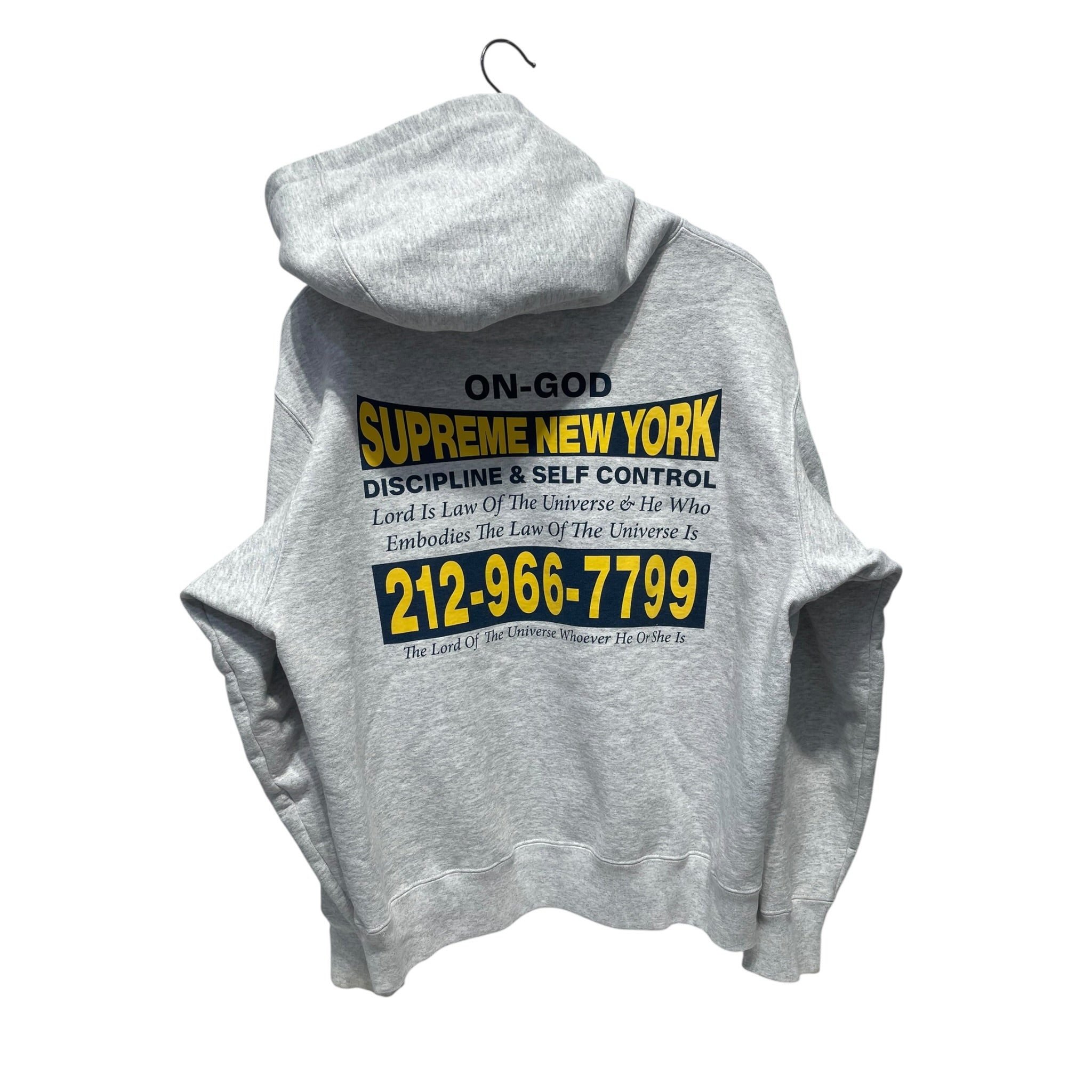 Supreme/Hoodie/M/Graphic/Cotton/GRY/NEW YORK BACK GRAPHIC view 2