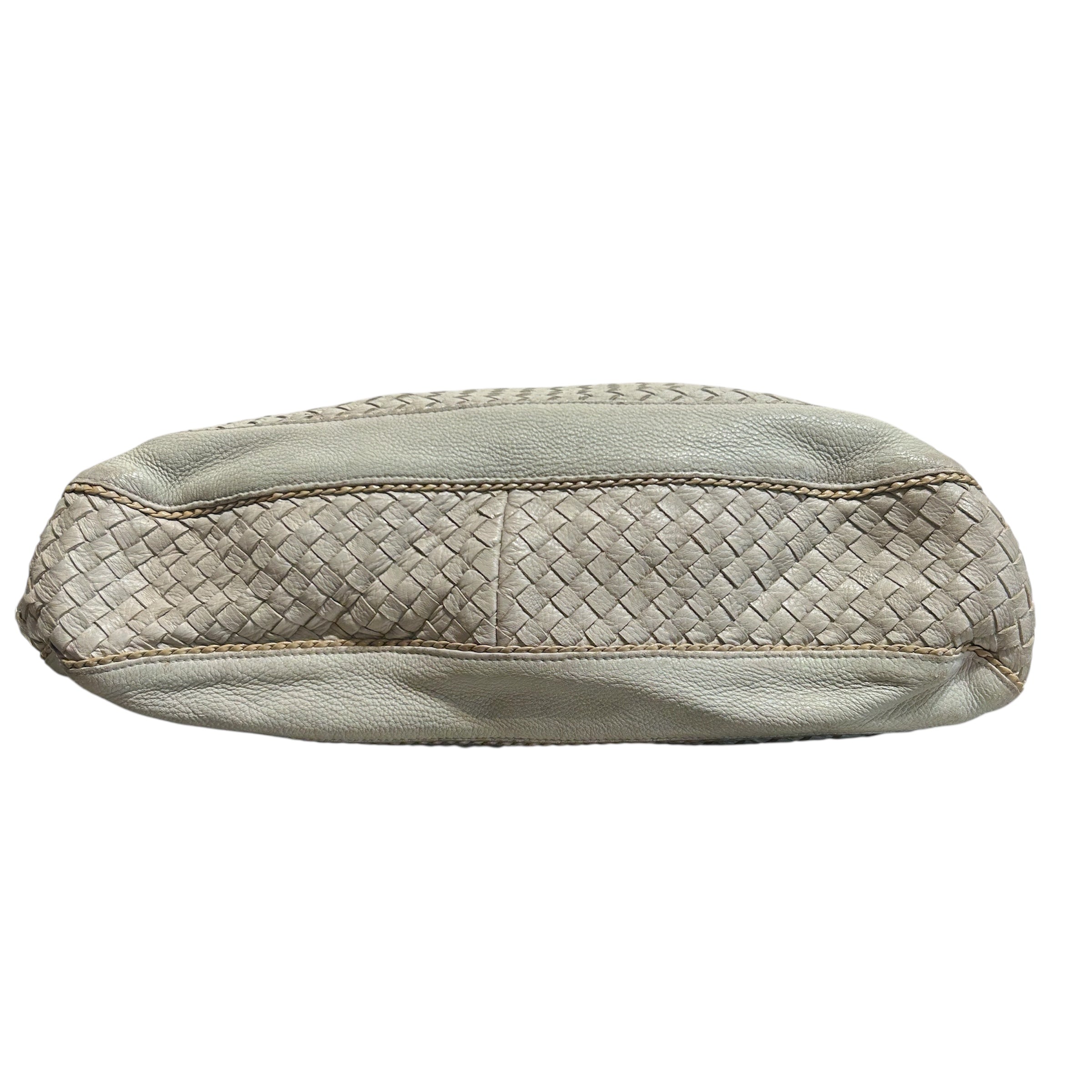 BOTTEGA VENETA/Bag/Leather/WHT/INTRECCIATO LEATHER-TRIMMED HO view 3