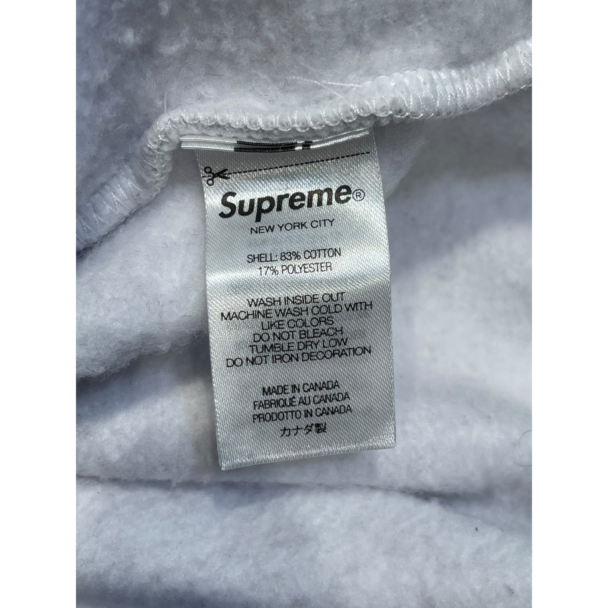 Supreme/Hoodie/M/Graphic/Cotton/GRY/NEW YORK BACK GRAPHIC view 4