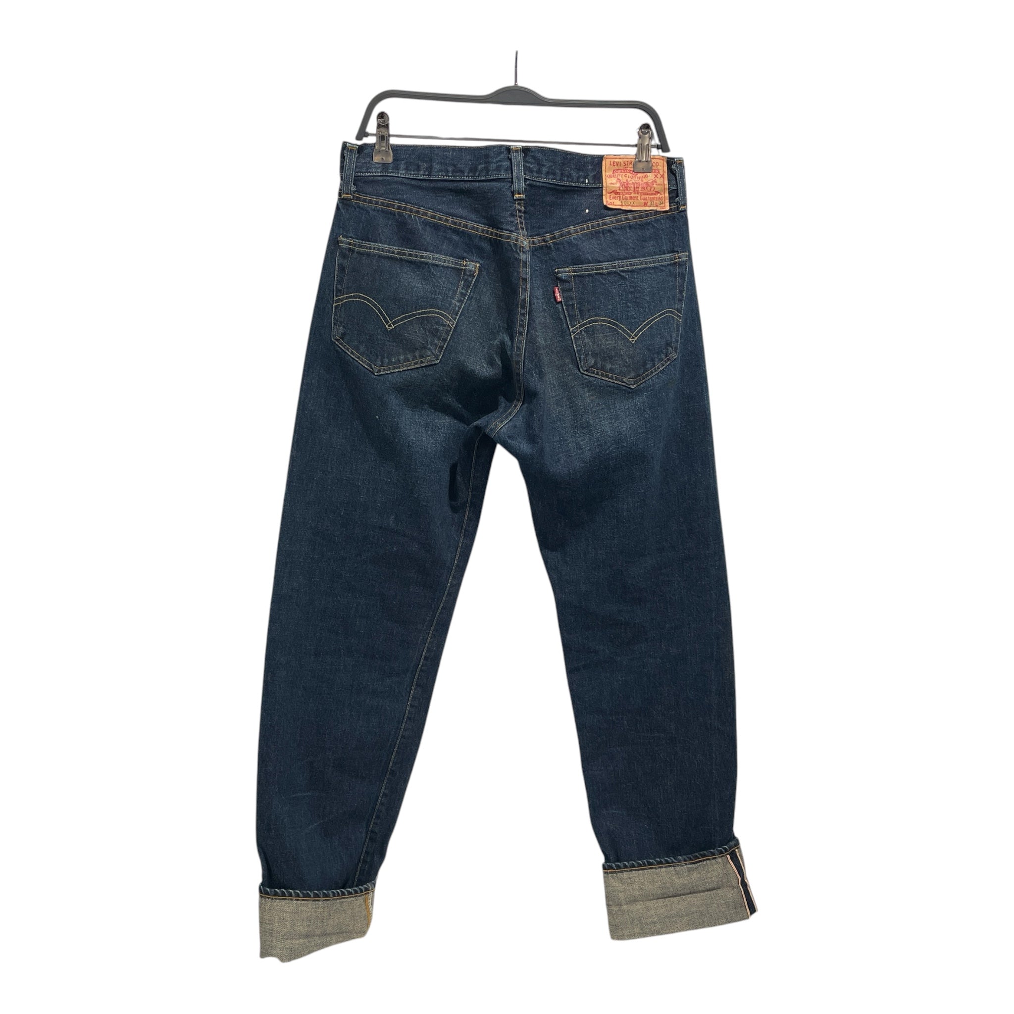 Levi's/Vintage/Straight Pants/33/Denim/NVY/Button Fly/2006 501 33x34 Selvedge view 2