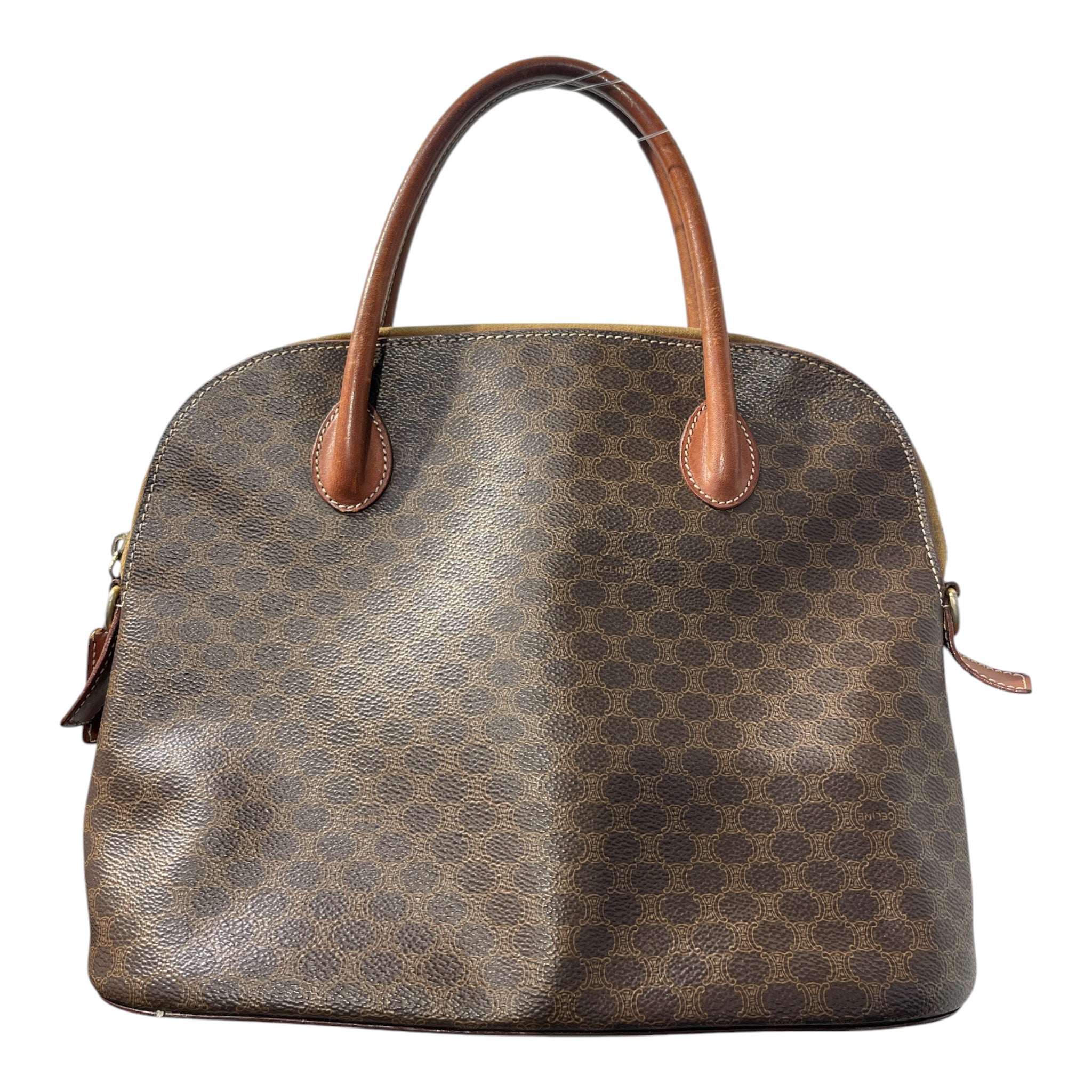 CELINE/Hand Bag/All Over Print/Leather/BRW/N PVC DOME SHAPED HANDBAG view 2