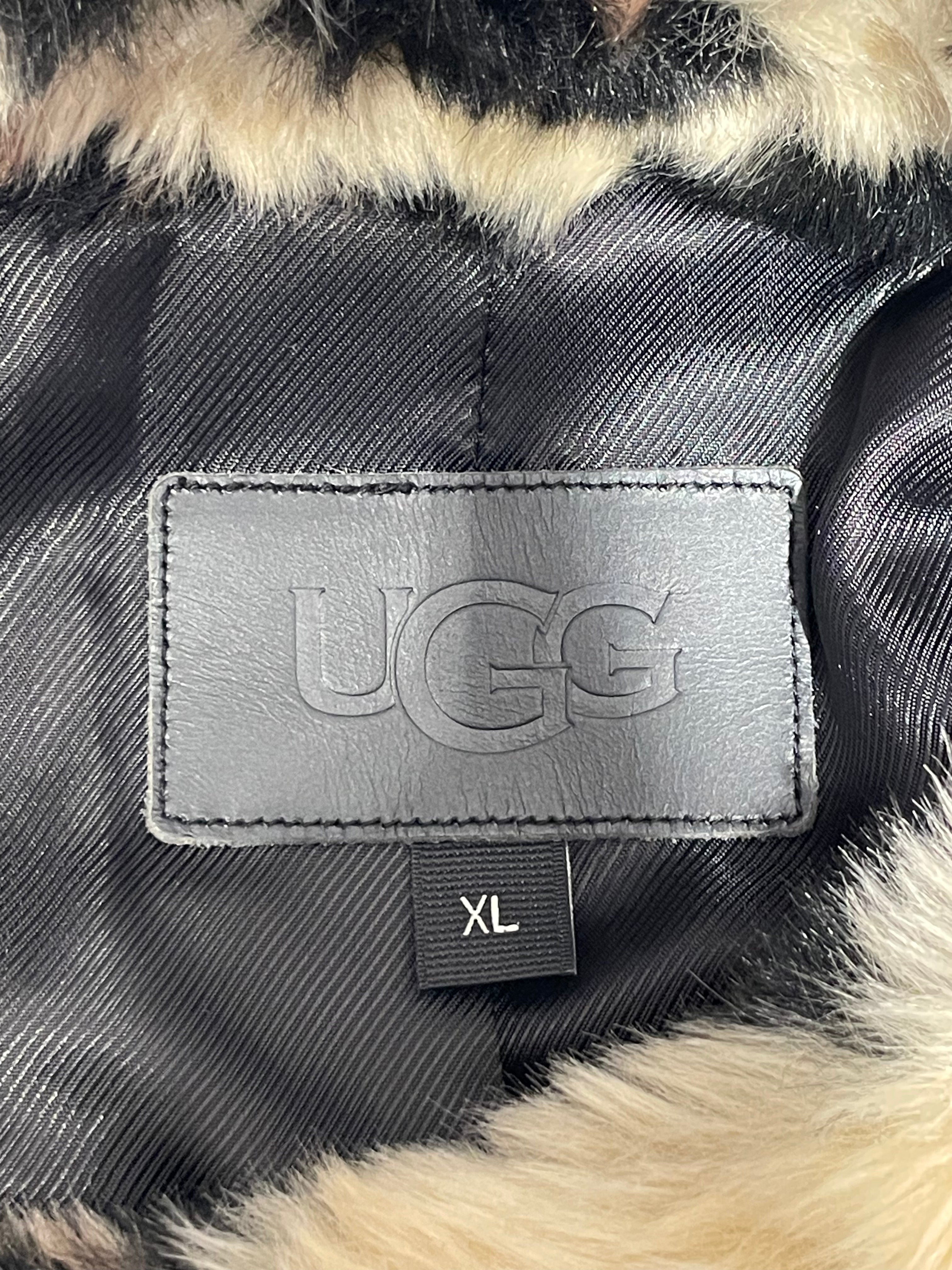 UGG australia/Coat/XL/Animal Pattern/Acrylic/BRW/ view 3