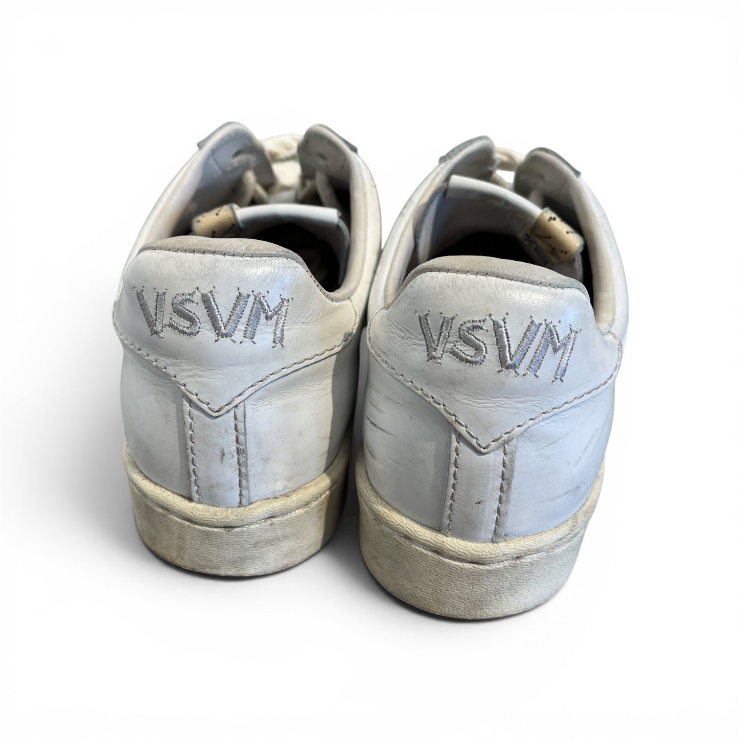 visvim/Low-Sneakers/US 10.5/Stripe/Leather/WHT/blue stripe view 2