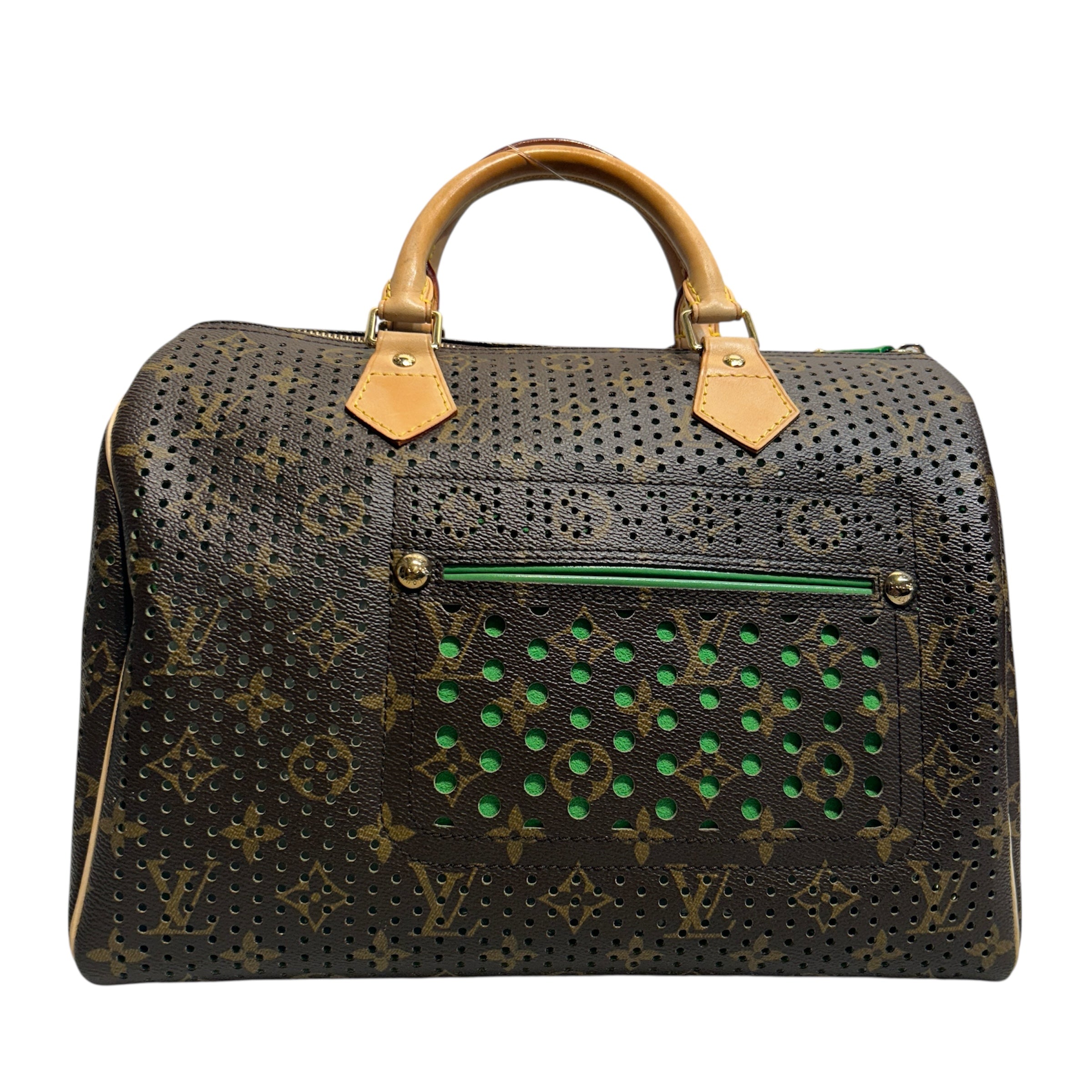 LOUIS VUITTON/Hand Bag/Monogram/Leather/BRW/SPEEDY 30 PERFORATED view 1