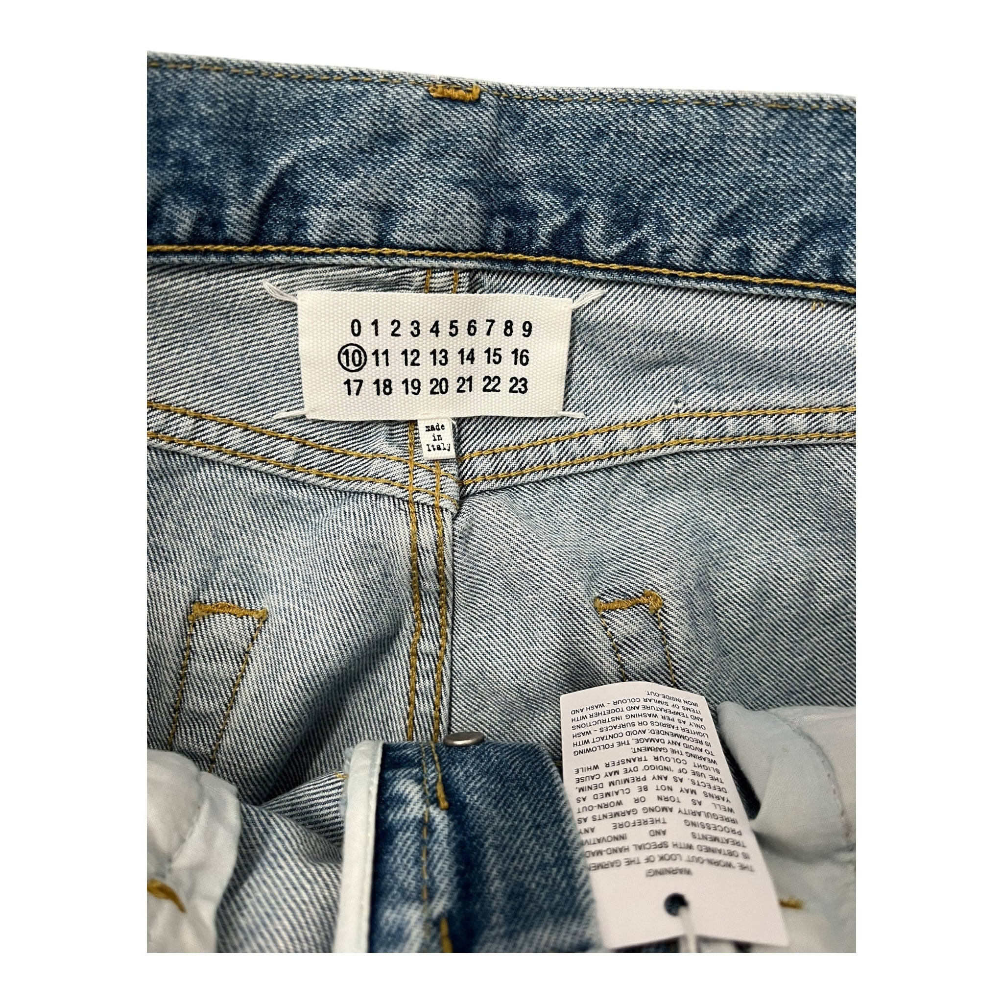 Martin Margiela/Straight Pants/29/Cotton/BLU/2022 01 view 3