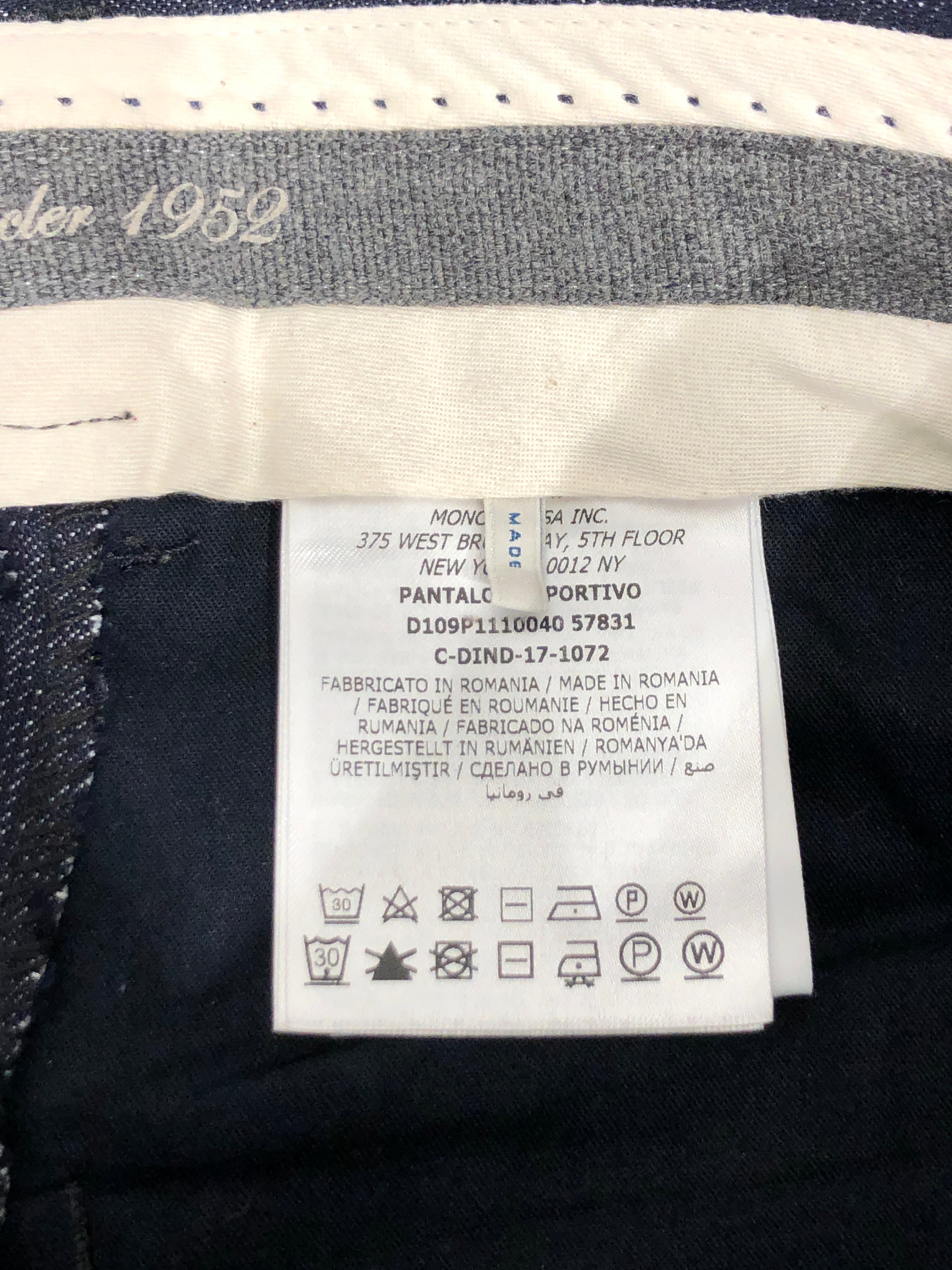 MONCLER/Slacks/46/Denim/IDG/PLEATED TROUSER view 4