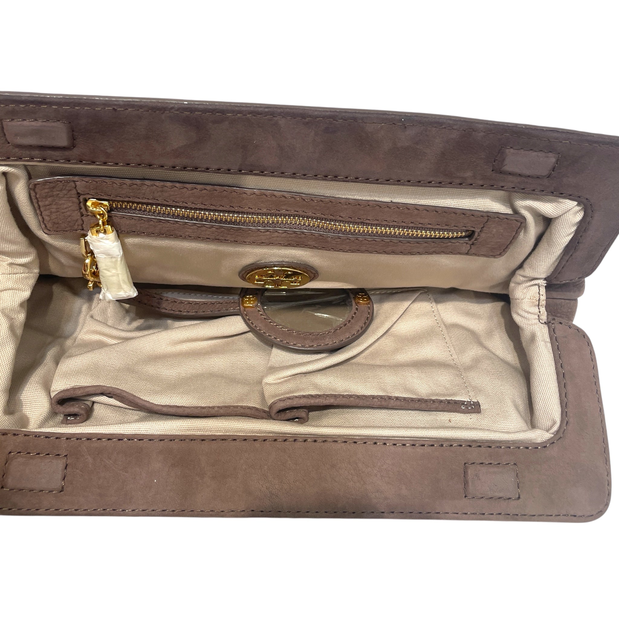 TORY BURCH/Clutch Bag/Leather/BRW/ view 3