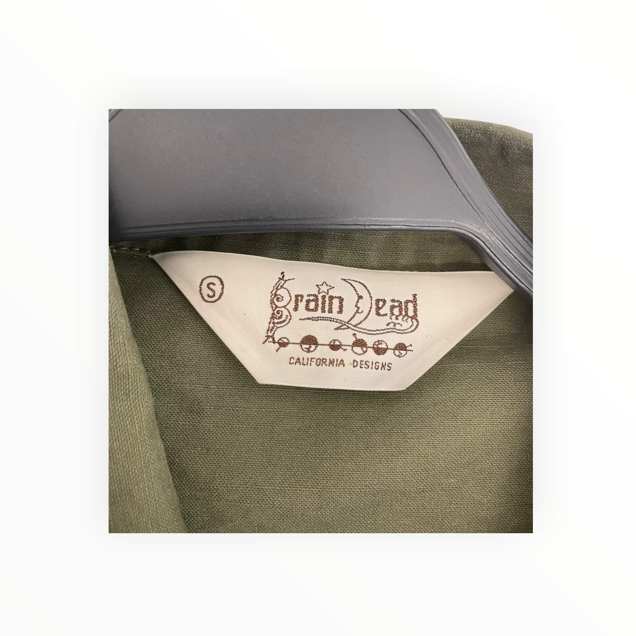 BRAIN DEAD/Windbreaker/S/Cotton/BEG/MILITARY SHIRT JACKET view 4