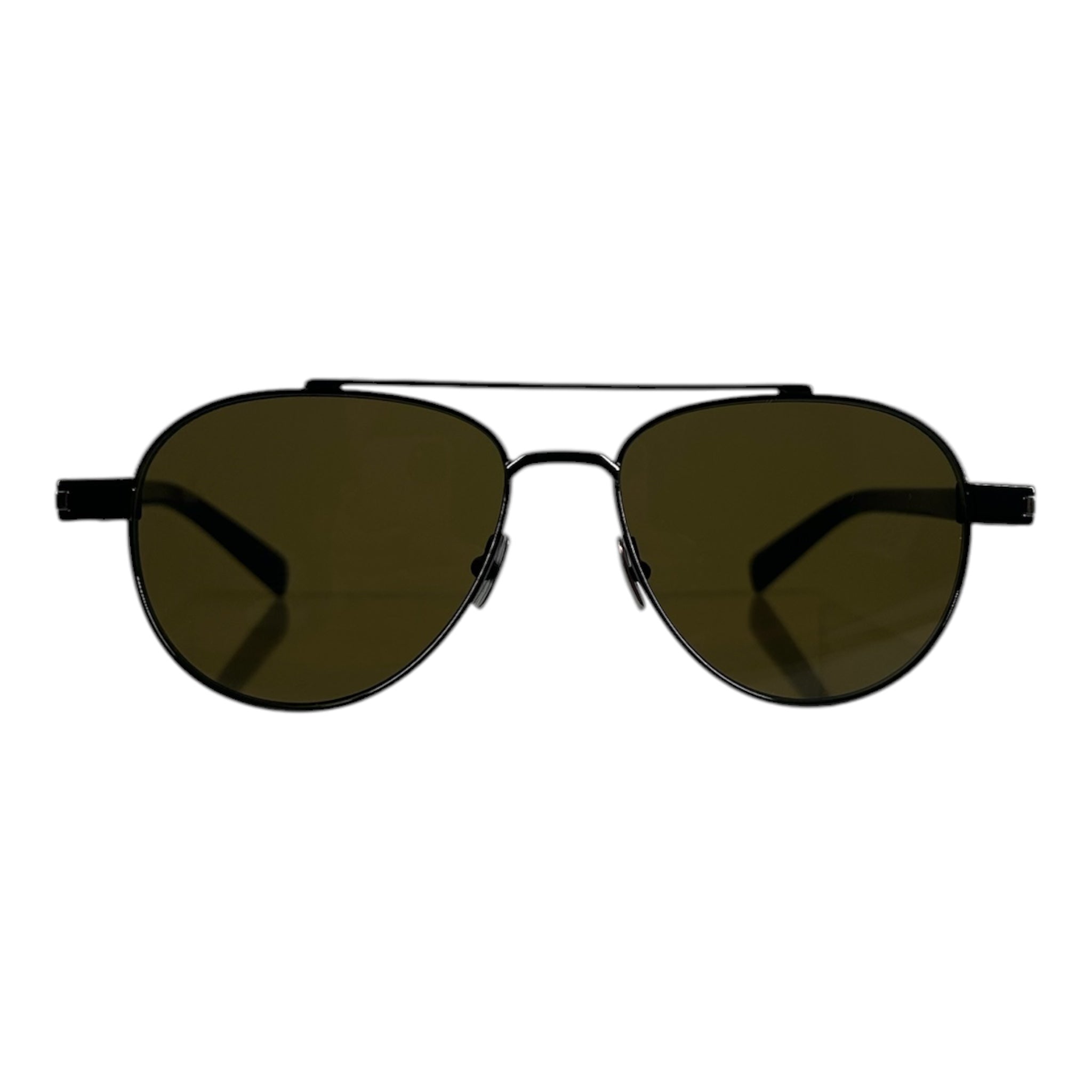 SAINT LAURENT/Sunglasses/Plastic/BLK/Round/M's/AVIATORS W YEL LENSES view 1