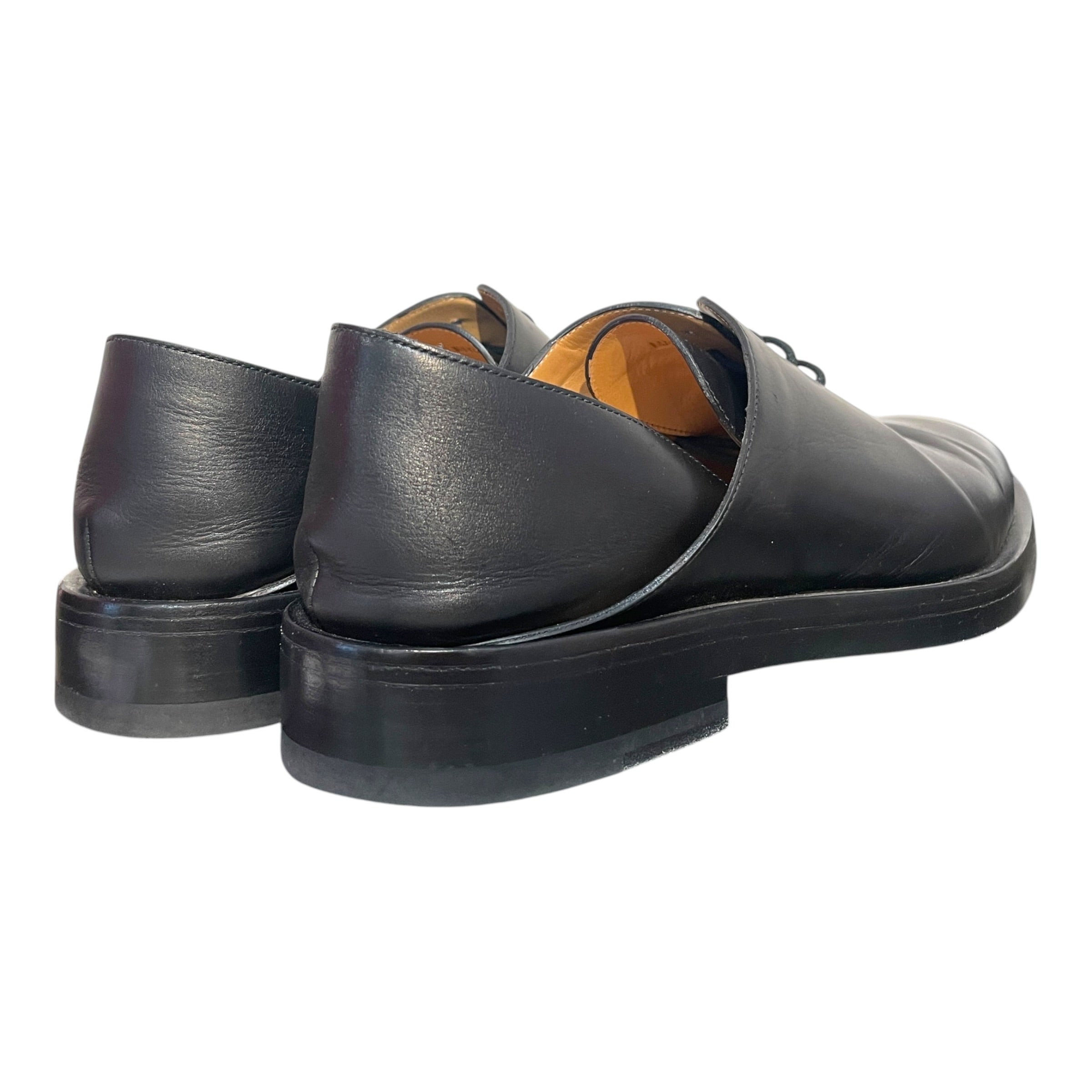 JIL SANDER/Dress Shoes/EU 38/Leather/BLK/Folded Oxfords view 2