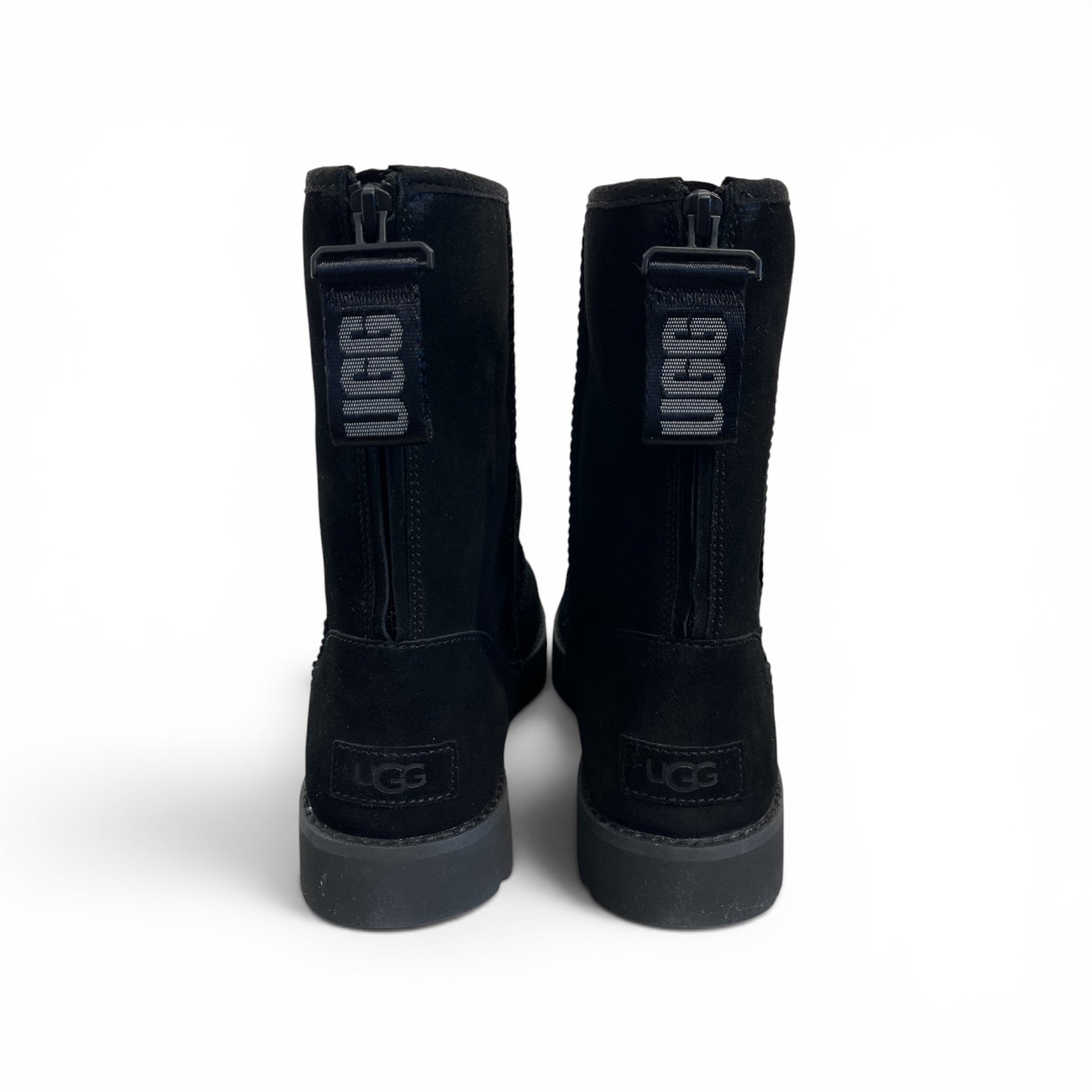 UGG australia/Boots/US 10/Suede/BLK/SHORT ZIP view 2