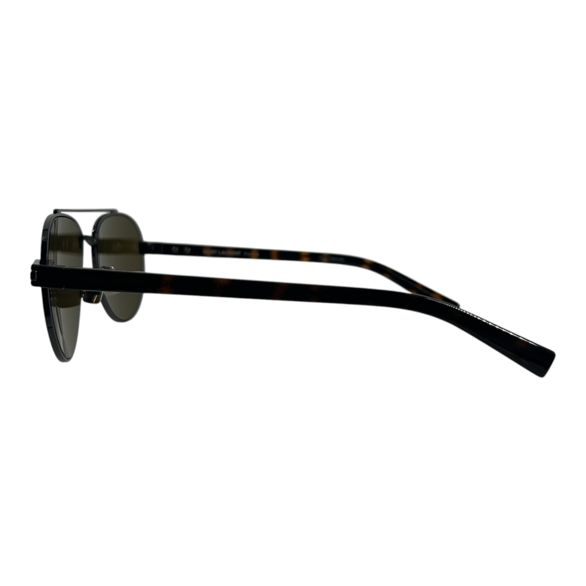 SAINT LAURENT/Sunglasses/Plastic/BLK/Round/M's/AVIATORS W YEL LENSES view 3