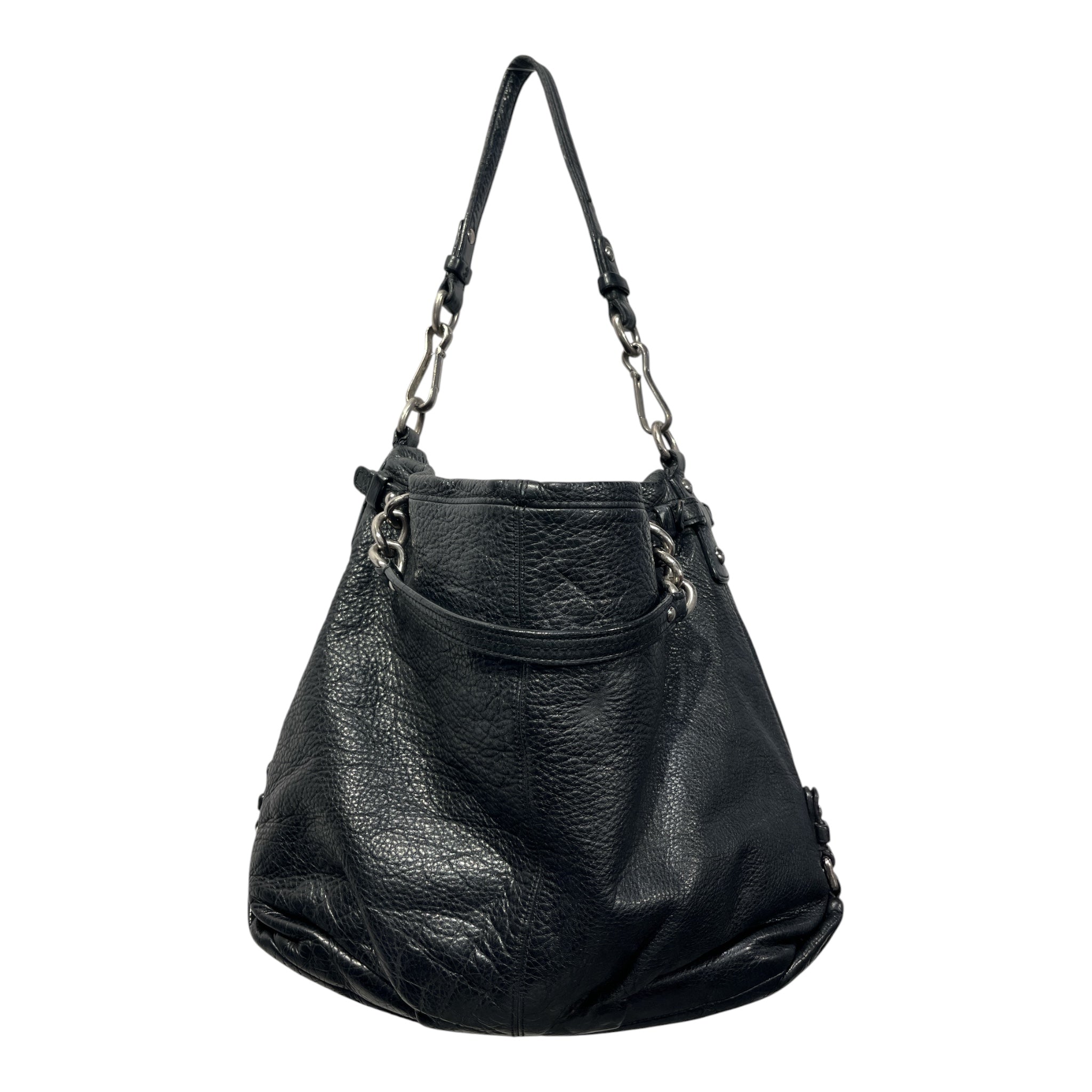 COACH/Tote Bag/Leather/BLK/BROOKE HOBO SILVER HARDWARE view 2