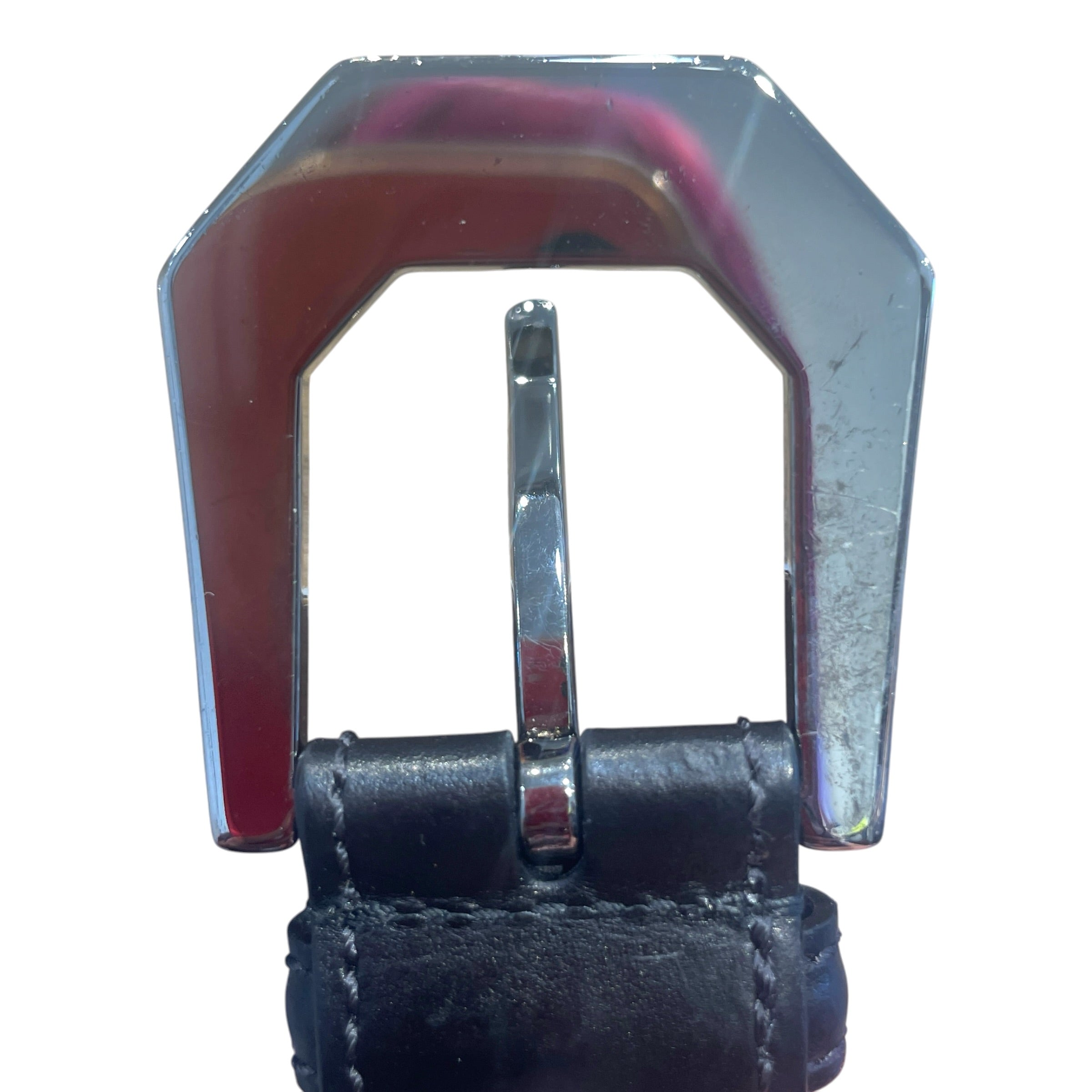 VERSACE/Belt/Leather/BLK/L's/Calf Versace Pin Buckle Belt view 2