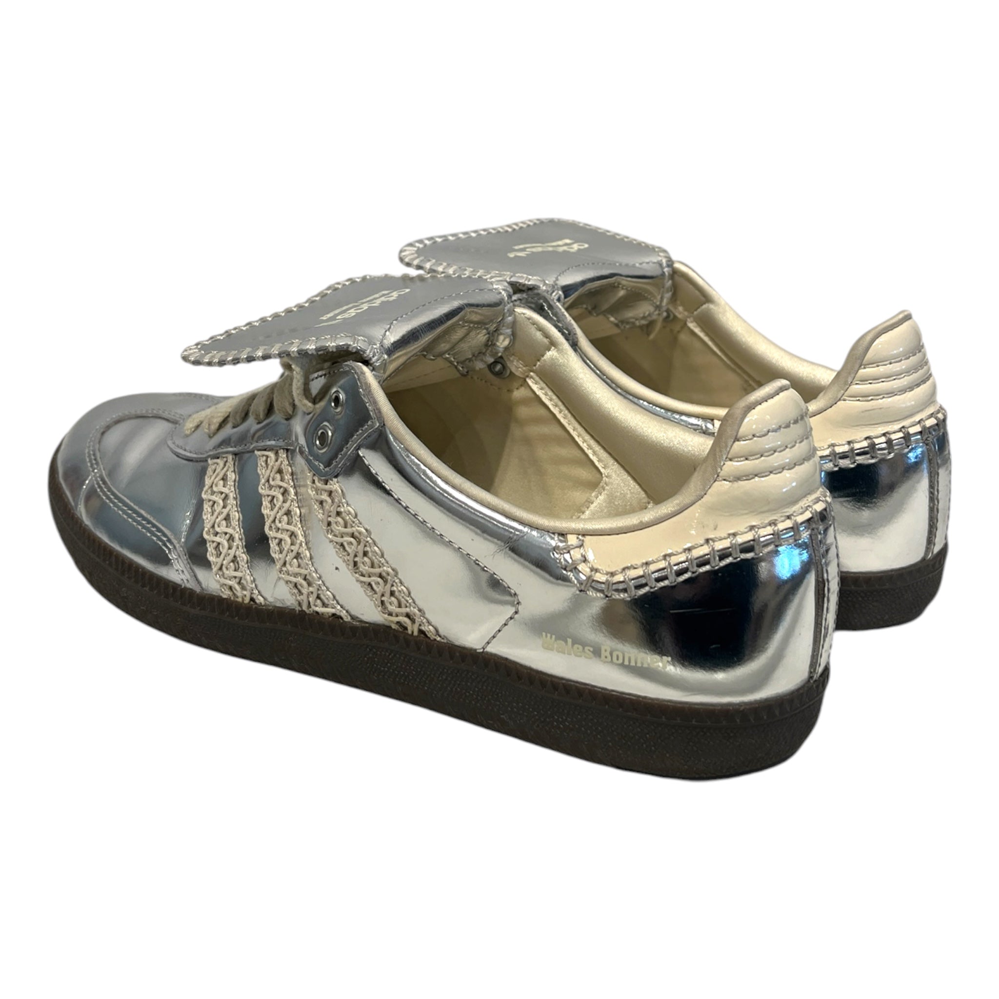 adidas/WALES BONNER/BONNER X SAMBA SILVER METALLIC/Low-Sneakers/US 11/Stripe/Leather/SLV/IG8181 view 2