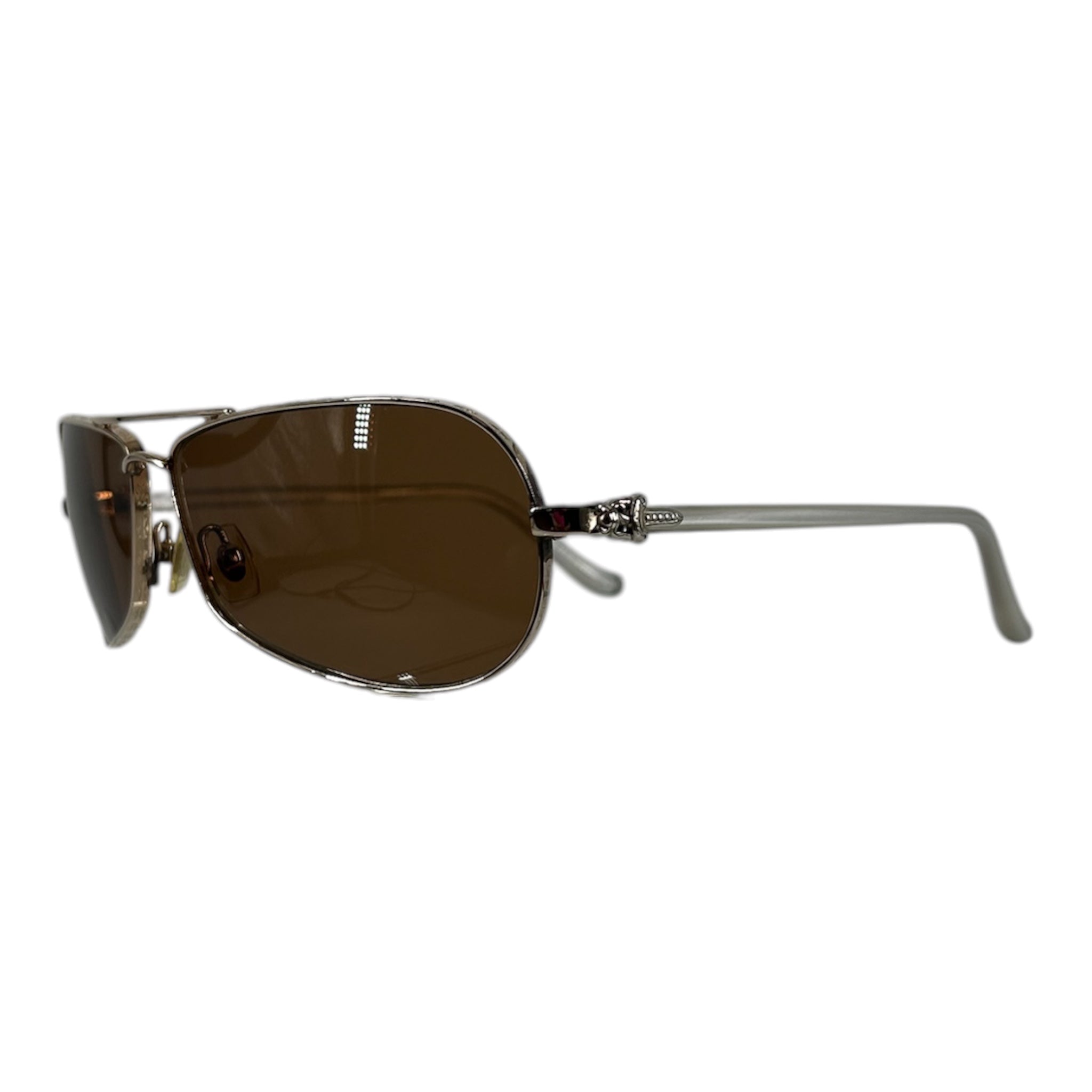CHROME HEARTS/Sunglasses/Metal/BRW/M's/GRAND BEAST AVIATOR view 2