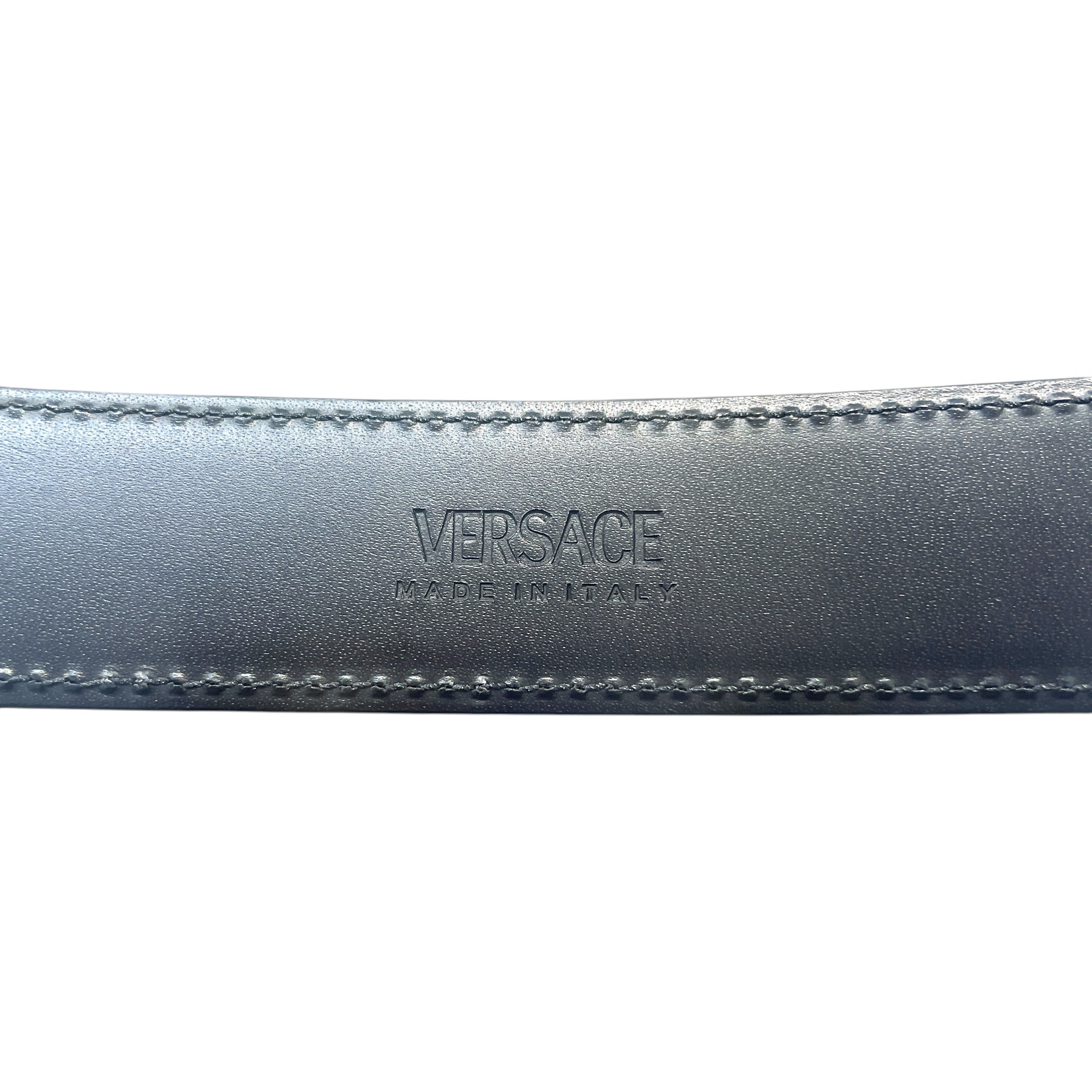 VERSACE/Belt/Leather/BLK/L's/Calf Versace Pin Buckle Belt view 4