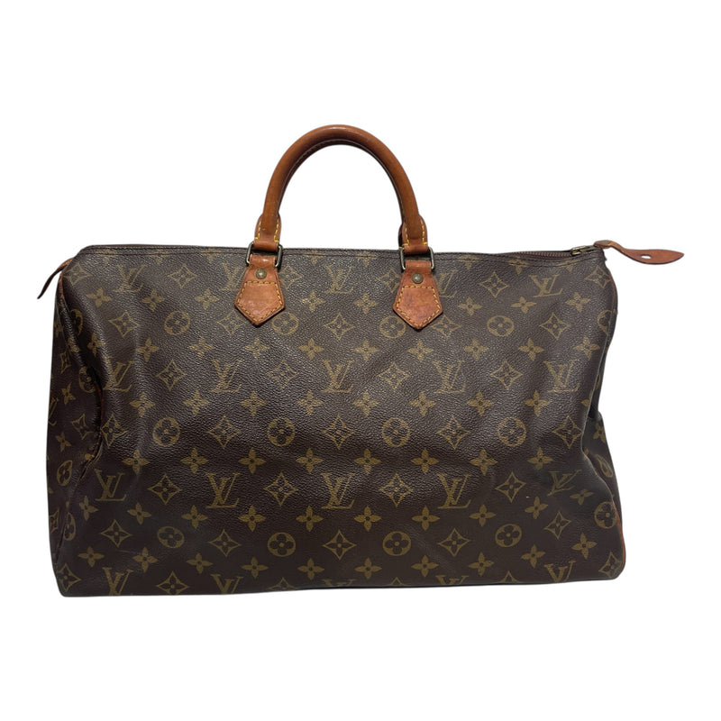 LOUIS VUITTON/Tote Bag/Monogram/Leather/BRW/Speedy 40 Monogram