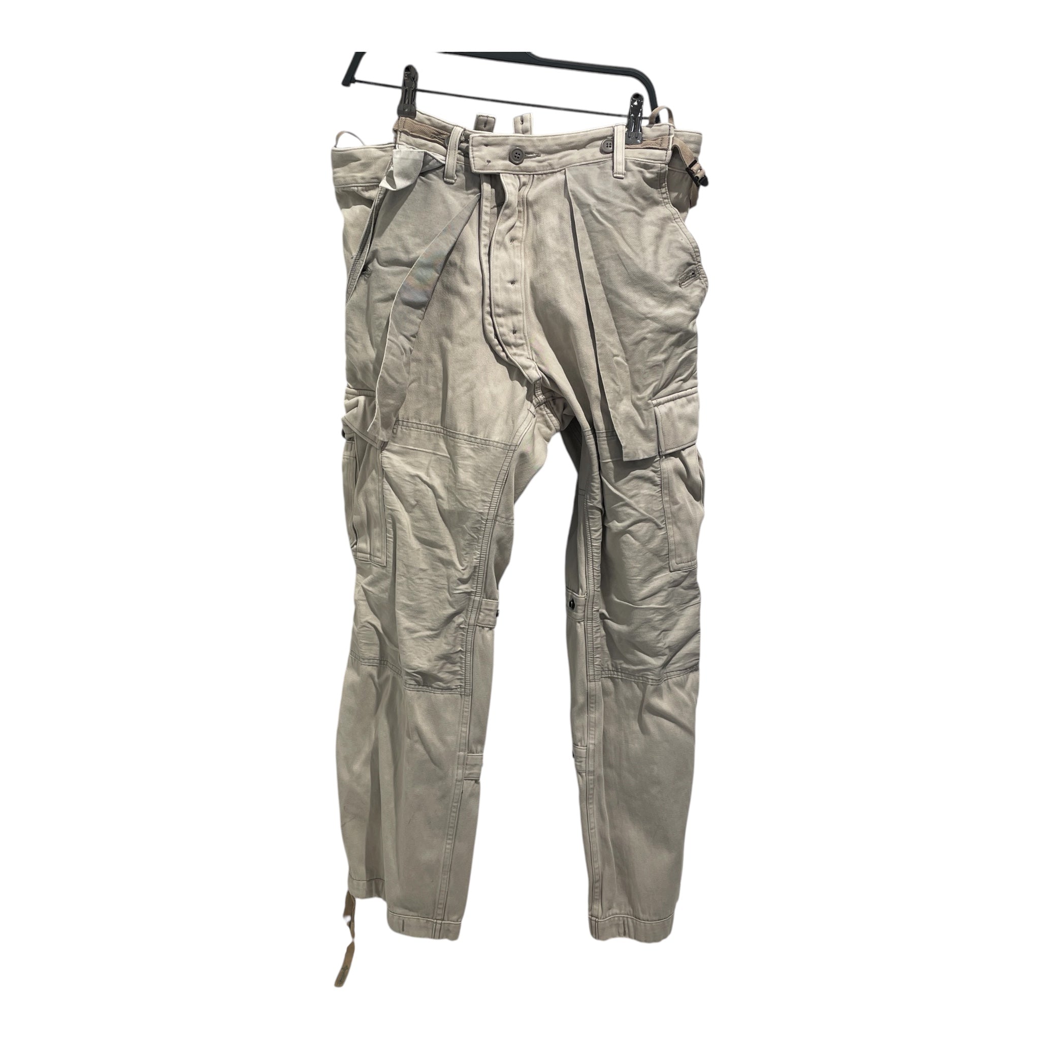 MIHARA YASUHIRO/Cargo Pants/S/Cotton/CRM/ view 1