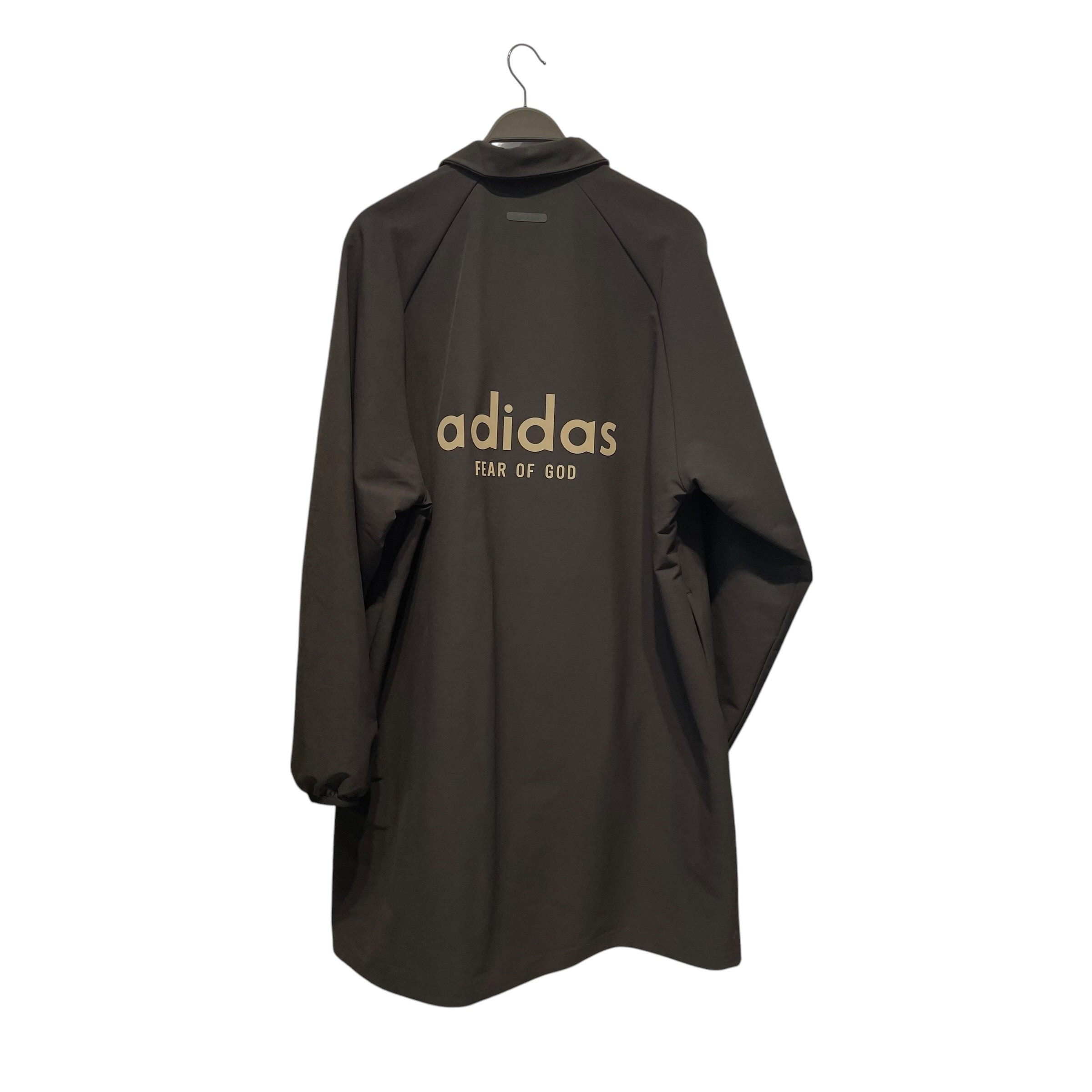 adidas/FEAR OF GOD/Jacket/M/Polyester/BLK/FULL LENGTH JACKET view 2