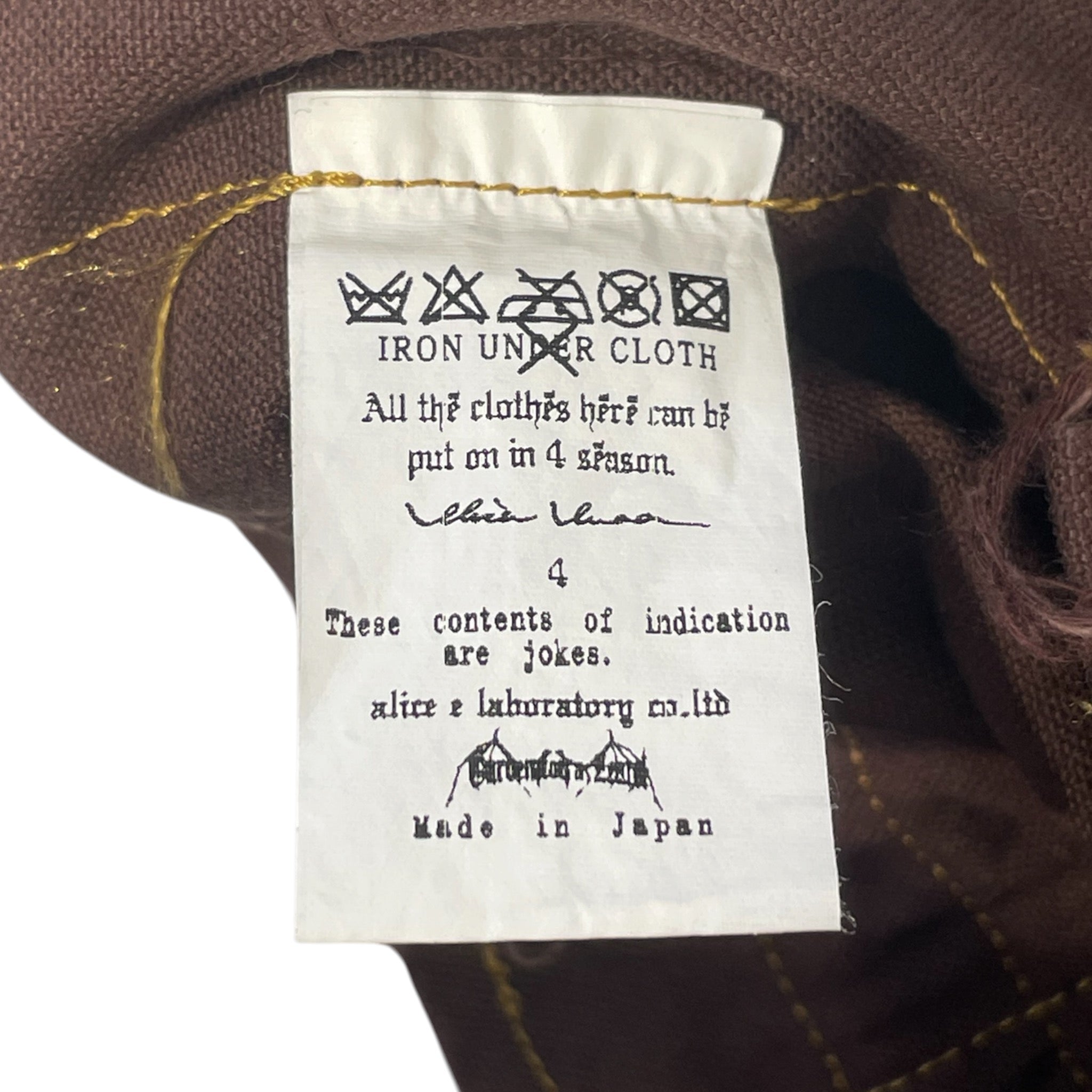 alice auaa/Gloves, Mittens/Cotton/BRW/PATCHWORK W/ BUCKLE DETAIL view 4