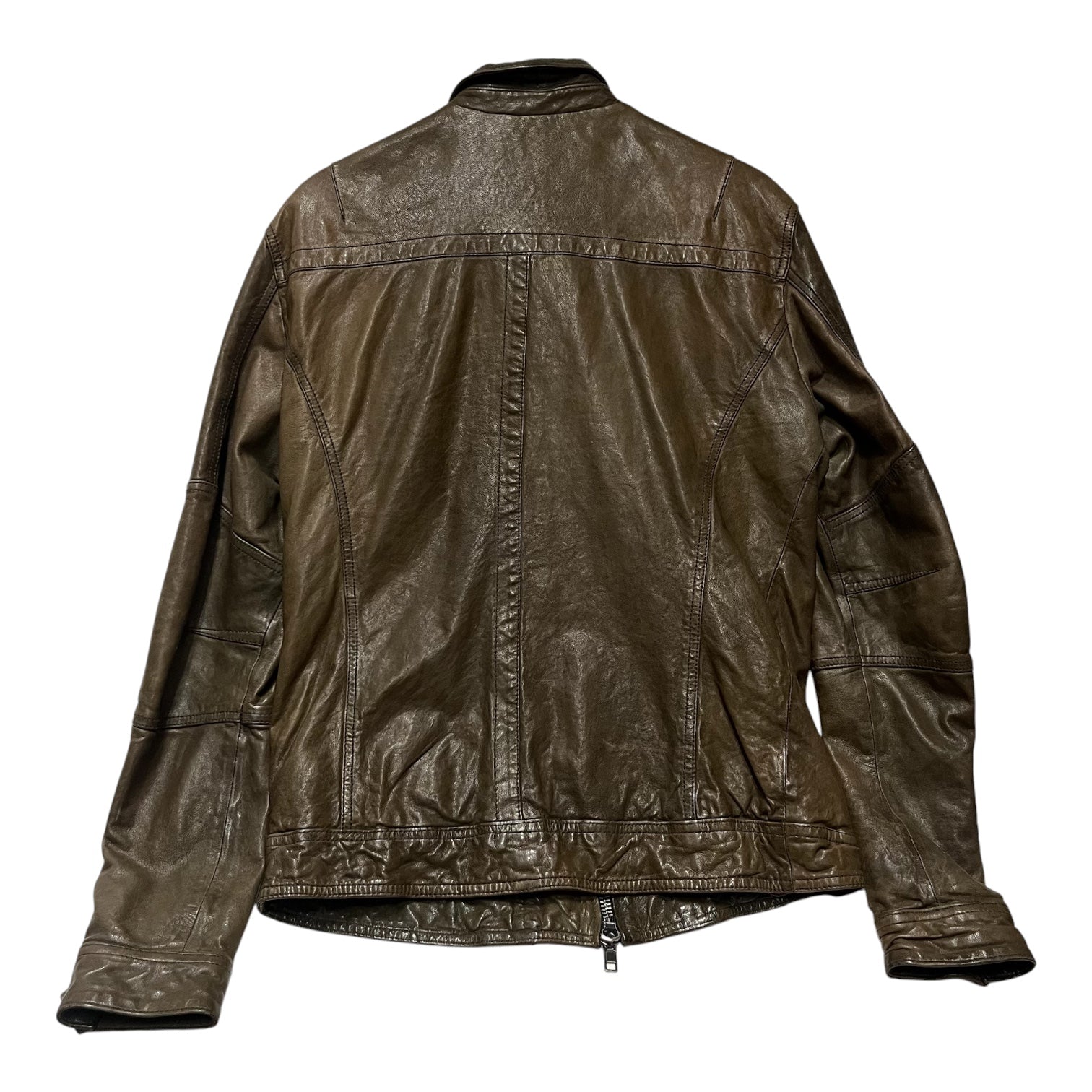 ALLSAINTS/Leather Jkt/S/Leather/BRW/allsaints brwn leather jkt view 2