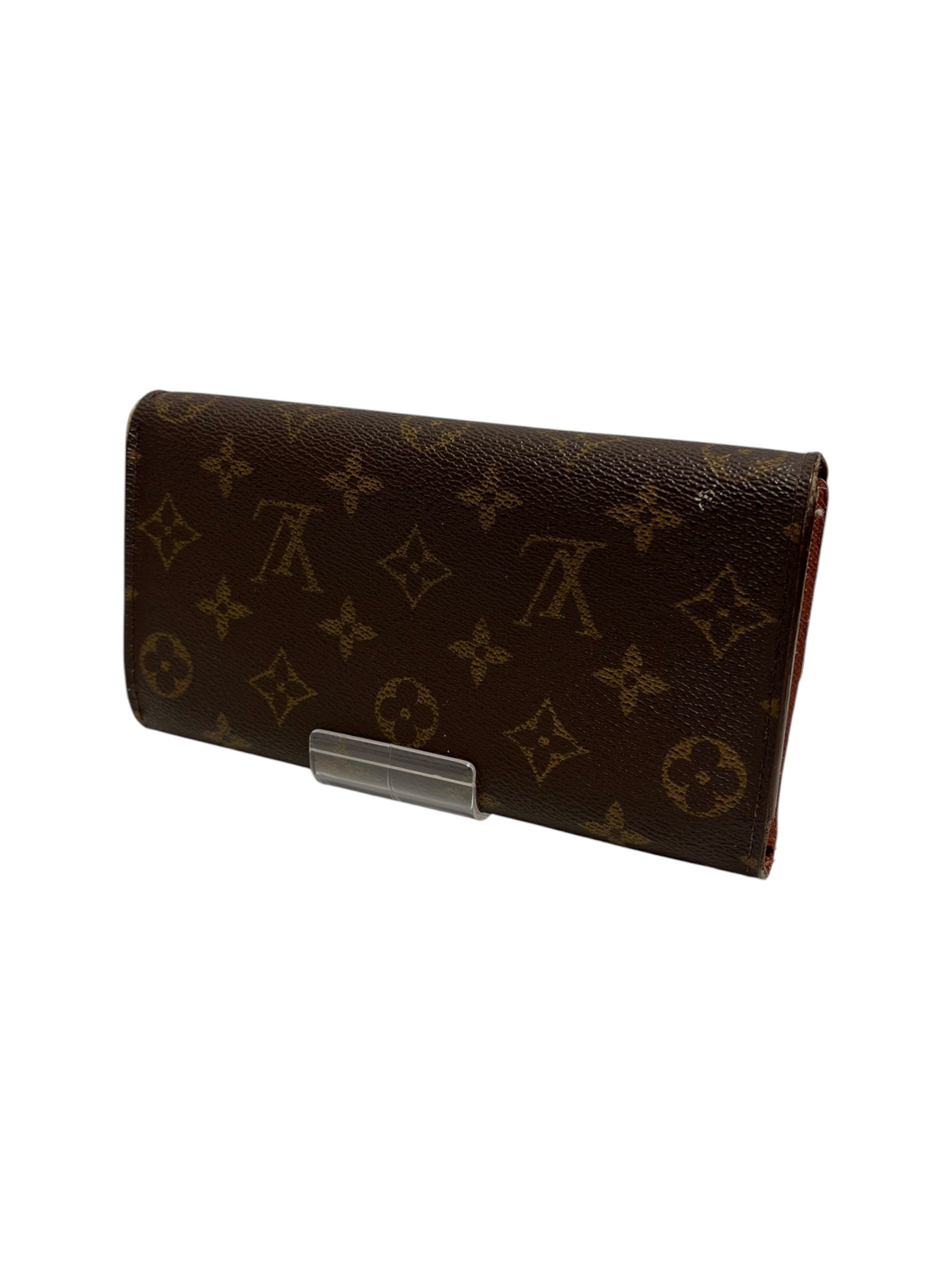 LOUIS VUITTON/Long Wallet/Monogram/Leather/BRW/L's/ view 2