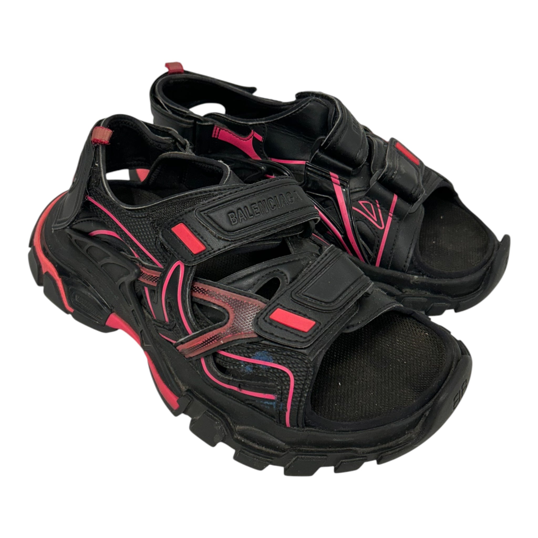 BALENCIAGA/Sandals/US 8/BLK/TRACK SANDALS view 1