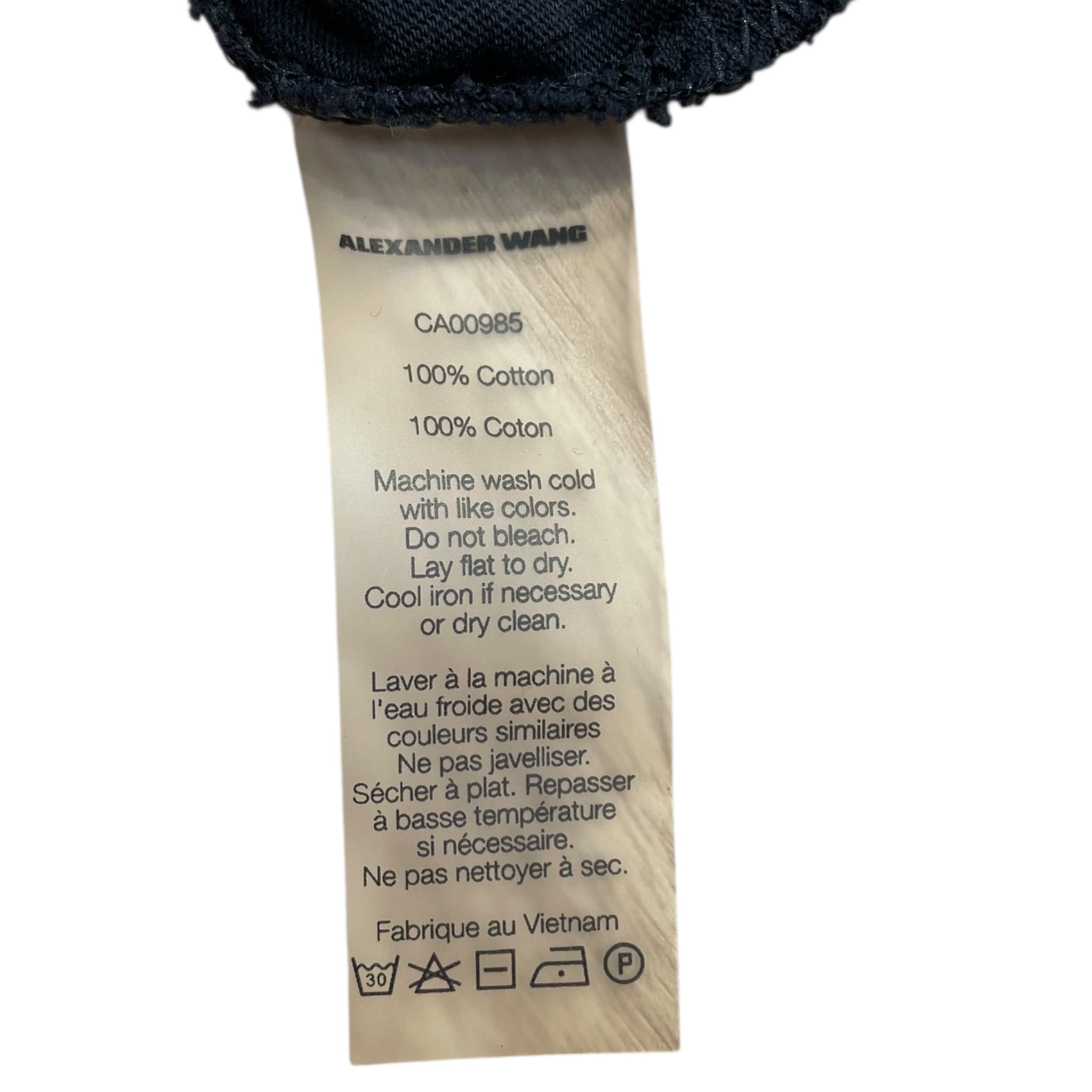 Alexander Wang/SS Dress/XS/Cotton/BLK/LOOP HOLE view 4