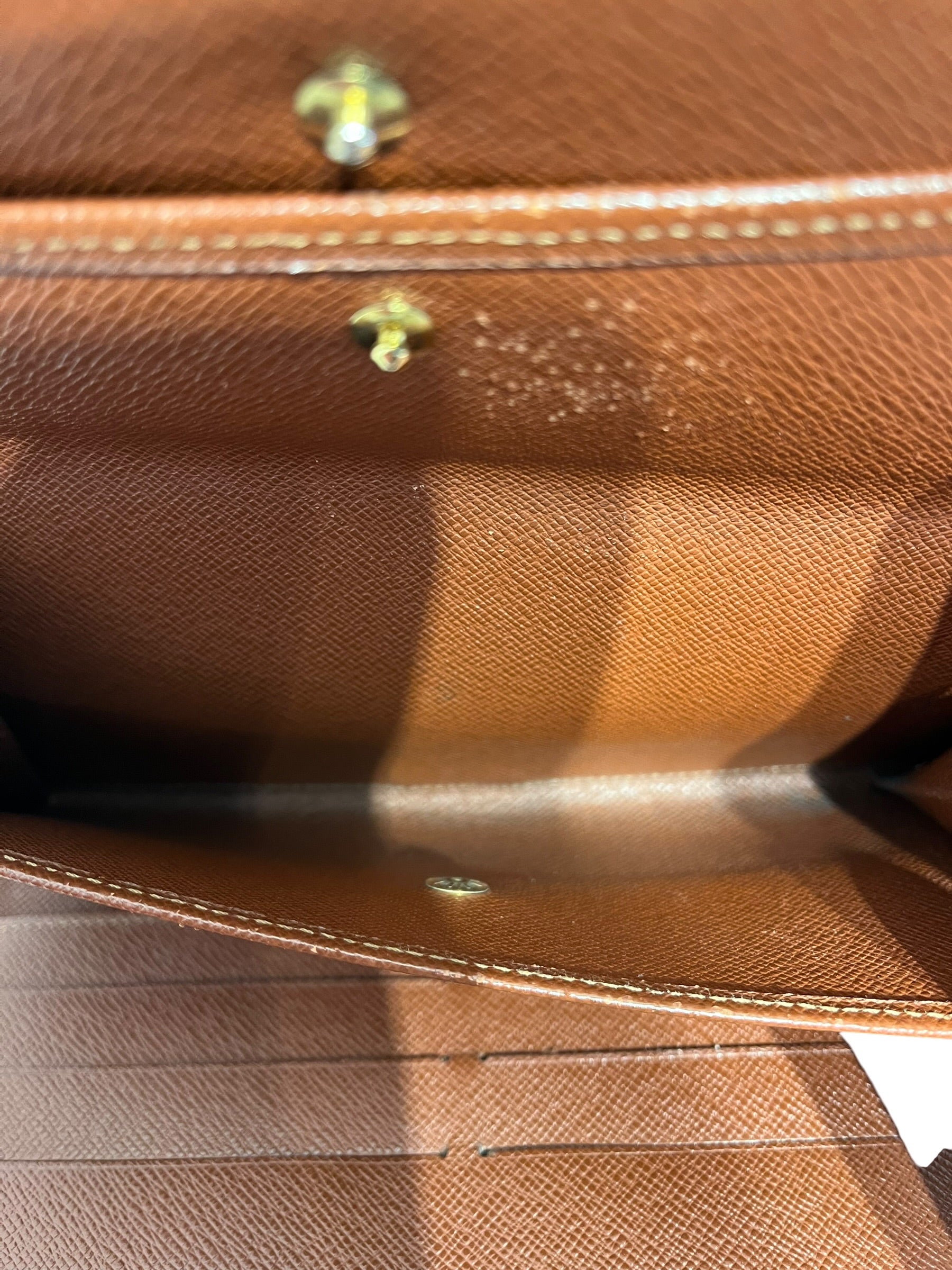 LOUIS VUITTON/Long Wallet/Monogram/Leather/BRW/L's/ view 4