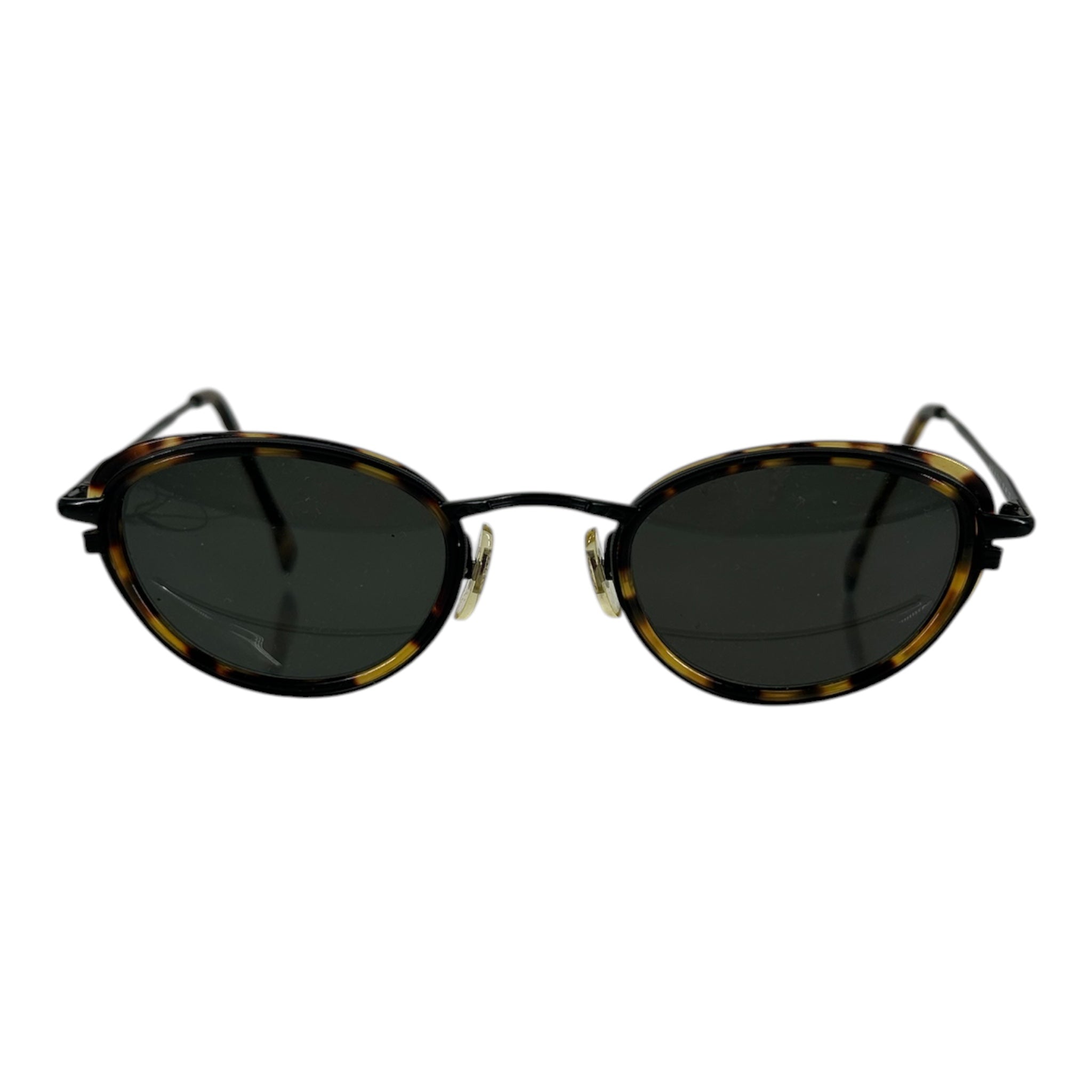 Calvin Klein/Sunglasses/All Over Print/Plastic/MLT/Round/L's/TRTOISE/CHIC/BLCKLENS/90S THIN view 1