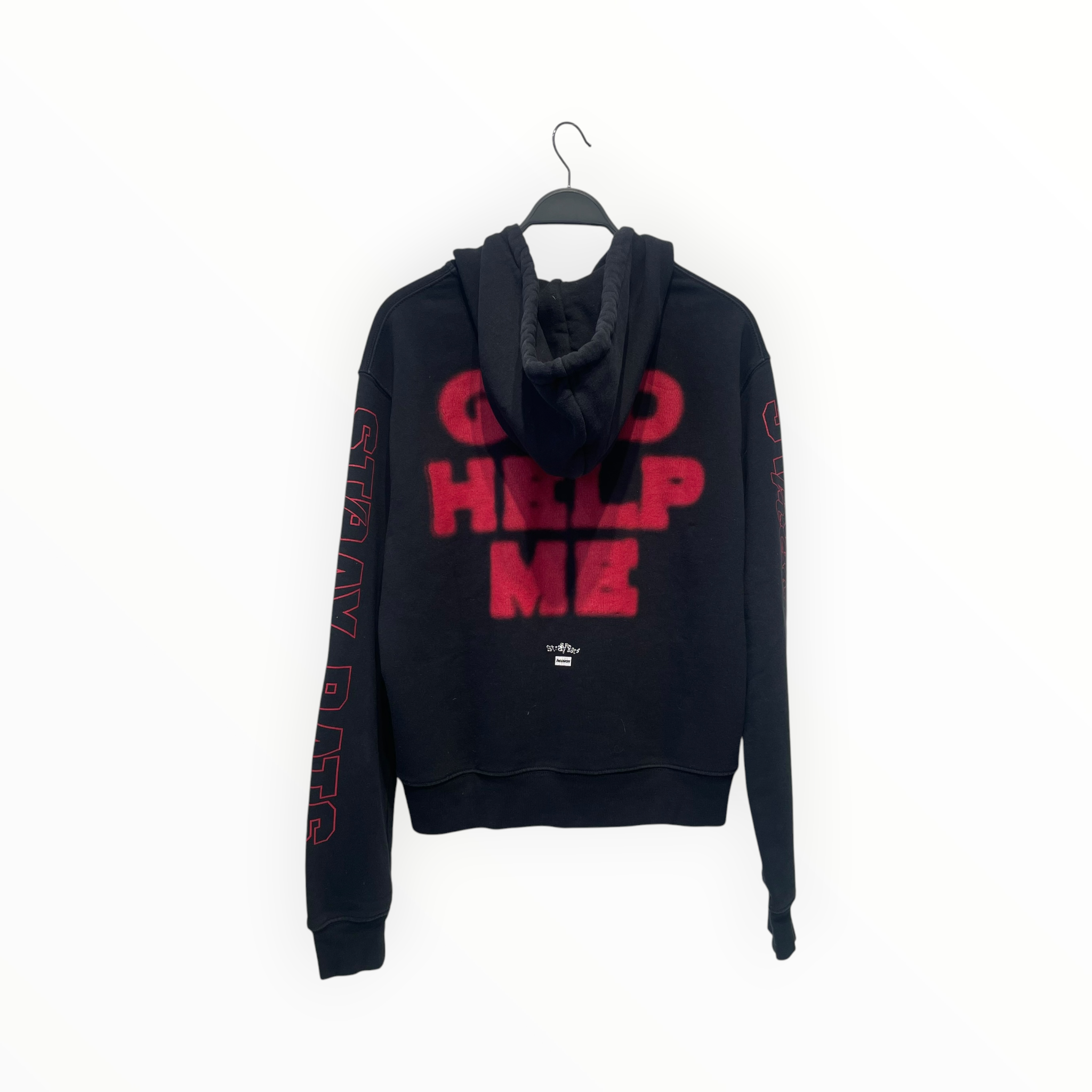 Heaven By Marc Jacobs/STRAY RATS/Hoodie/L/Graphic/Cotton/BLK/DEFTONES GOD HELP ME view 2