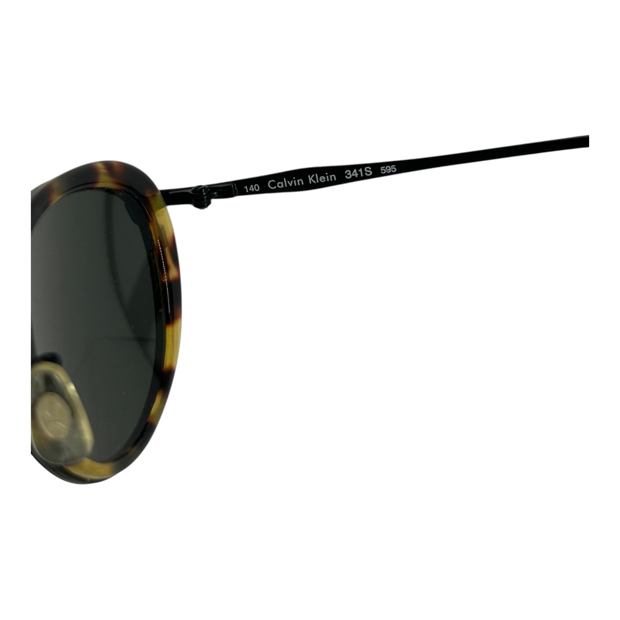 Calvin Klein/Sunglasses/All Over Print/Plastic/MLT/Round/L's/TRTOISE/CHIC/BLCKLENS/90S THIN view 4