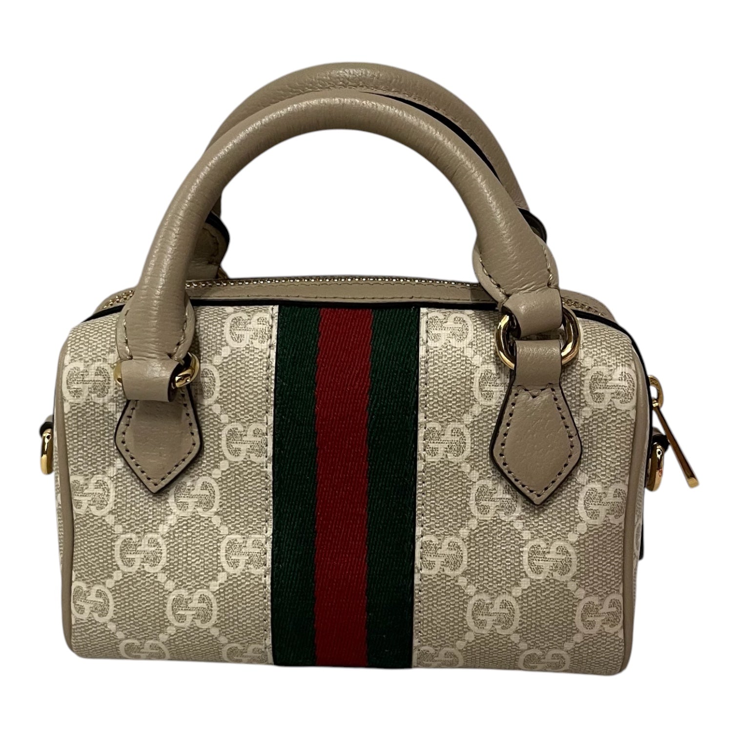 GUCCI/Hand Bag/Monogram/Leather/CRM/mini ophidia view 2